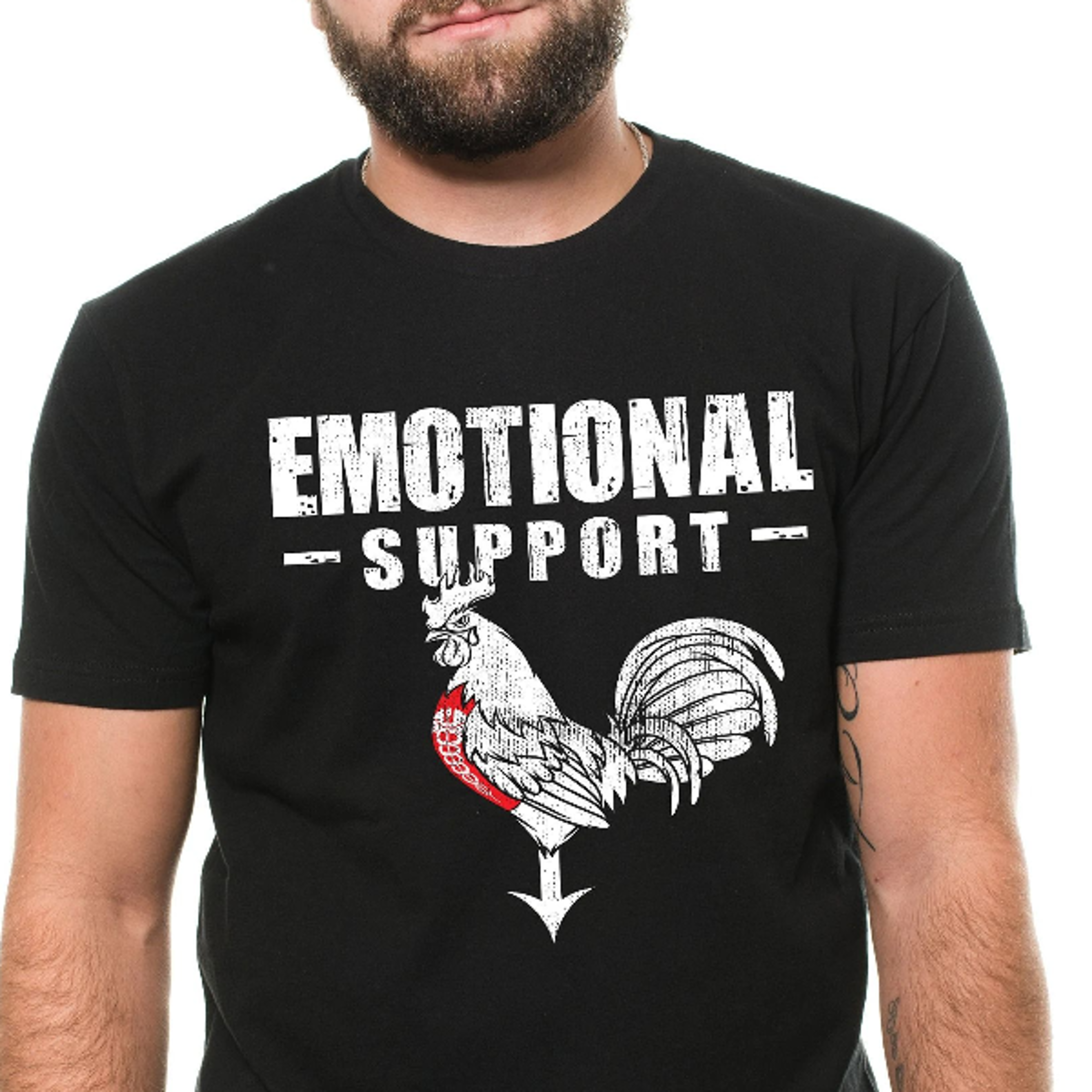 men's funny emotional support t-shirt funny rooster cock shirt offensive humor tee mens gifts