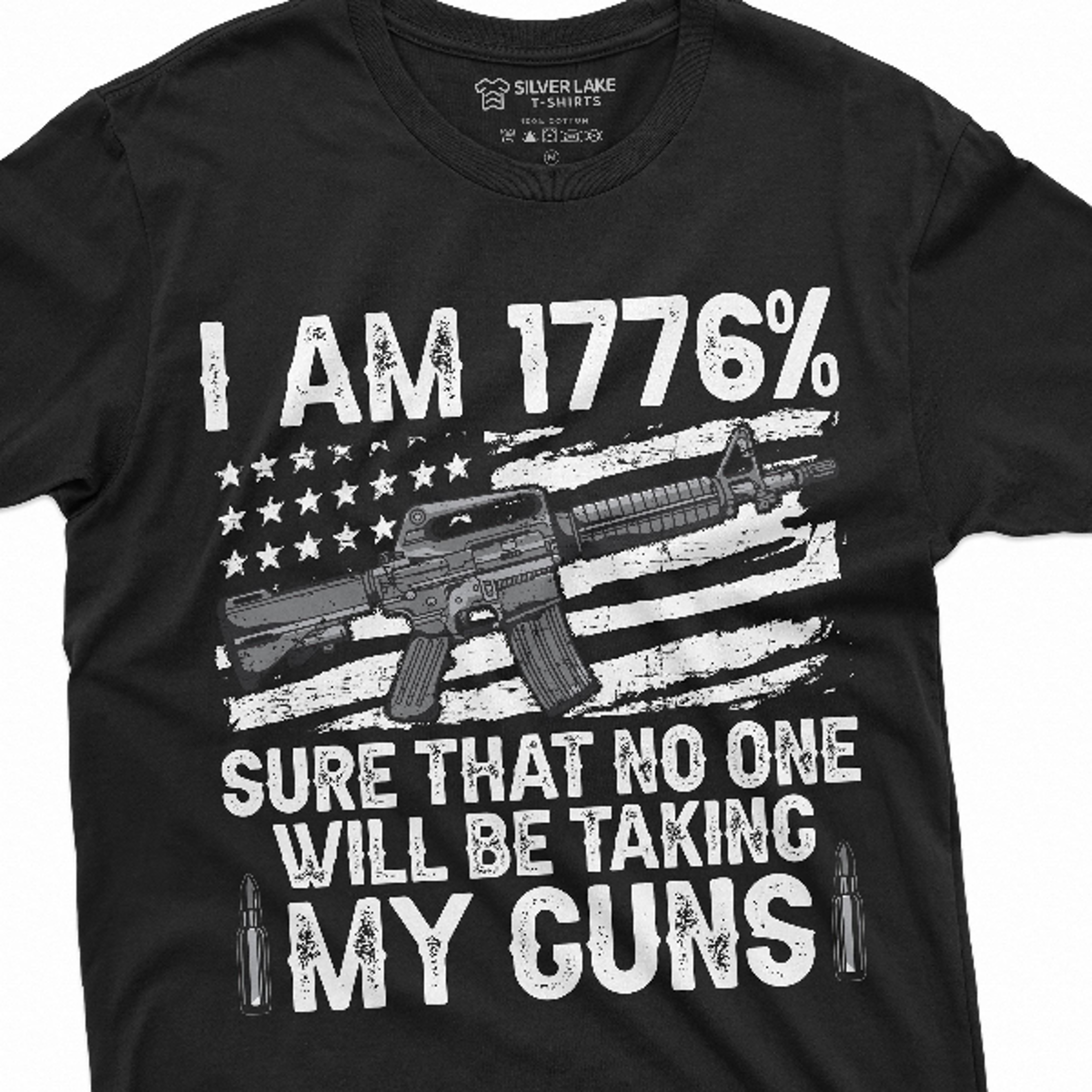 men's 1776% sure pro 2nd amendment t-shirt patriotic pro gun second amendment tee us constitution tee