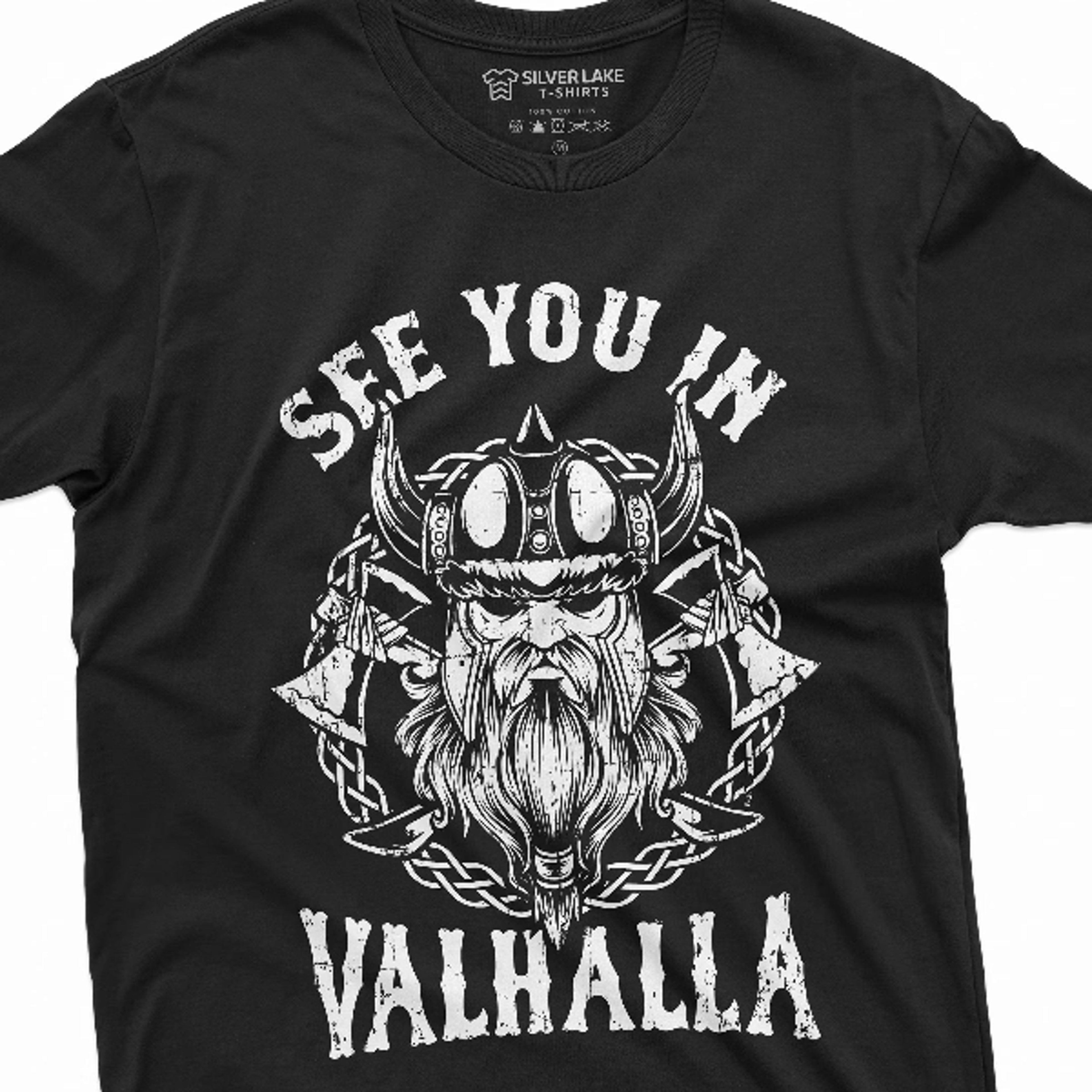 men's viking warrior t-shirt see you in valhalla nordic norse mythology odin thor tee shirt heritage vikings tee gifts f