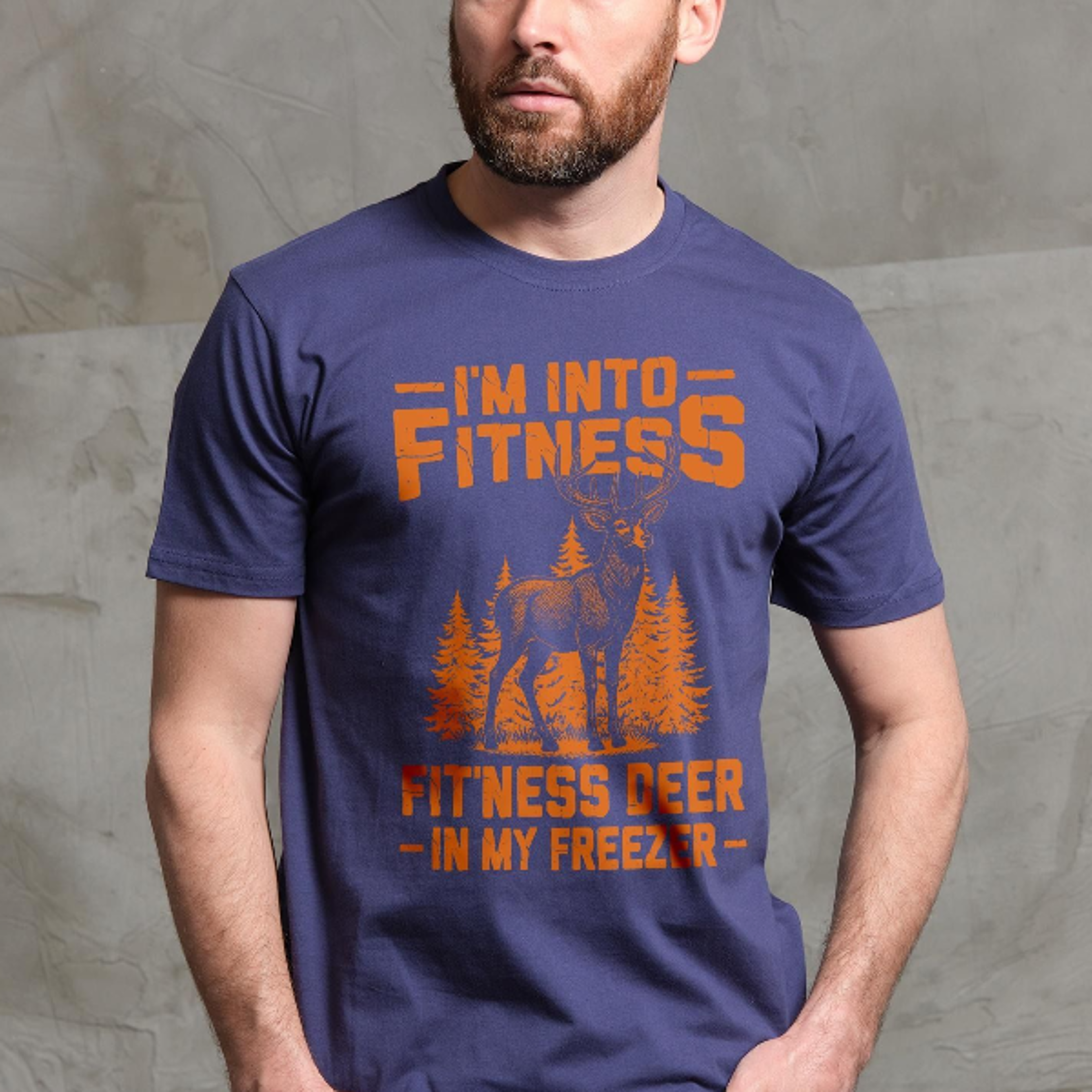 men's funny fitness deer in my freezer t-shirt hunter hunting father's day dad joke tee shirt