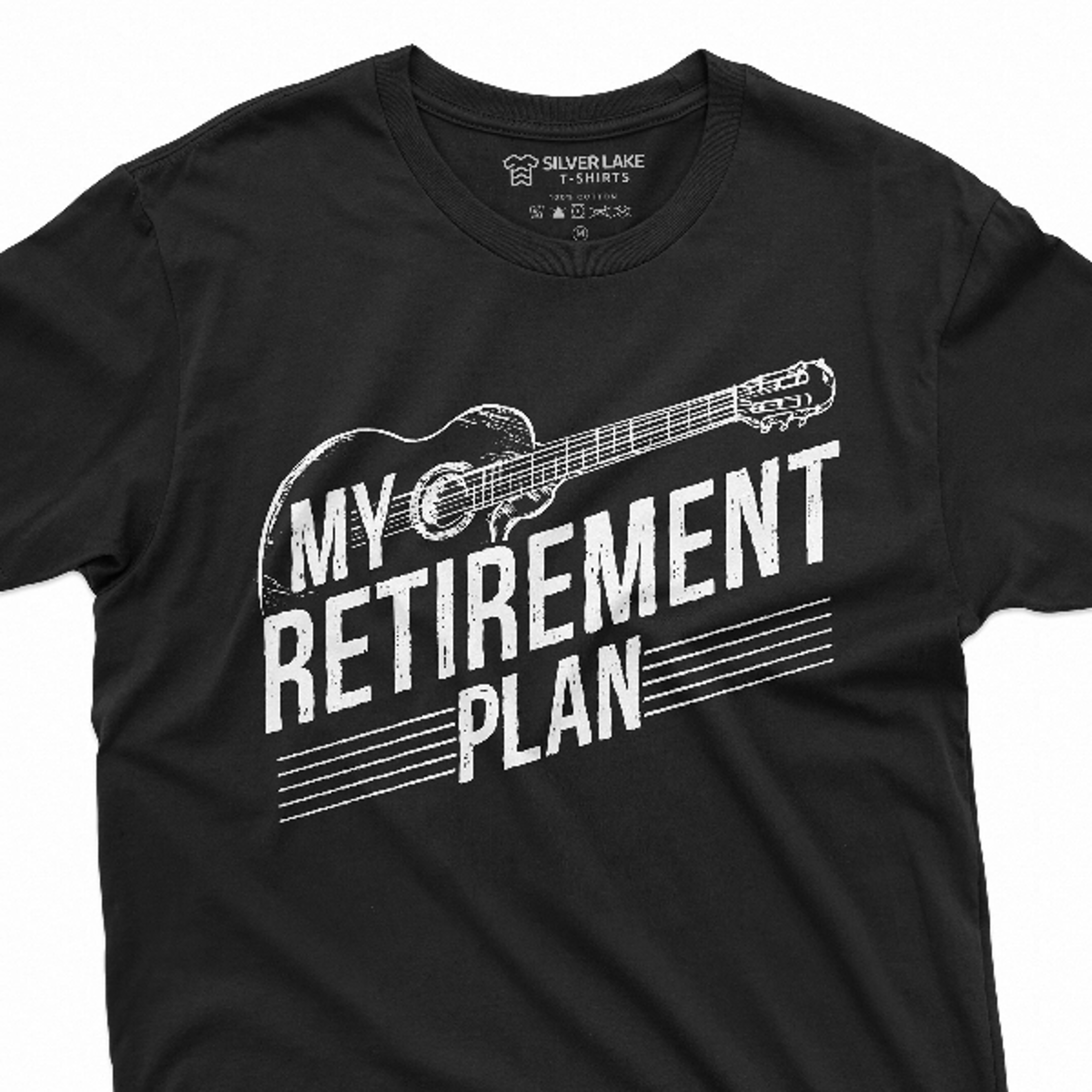 retirement plan mens t-shirt guitar player guitarist tee shirt gift for dad grandpa husband teeshirt retire tee