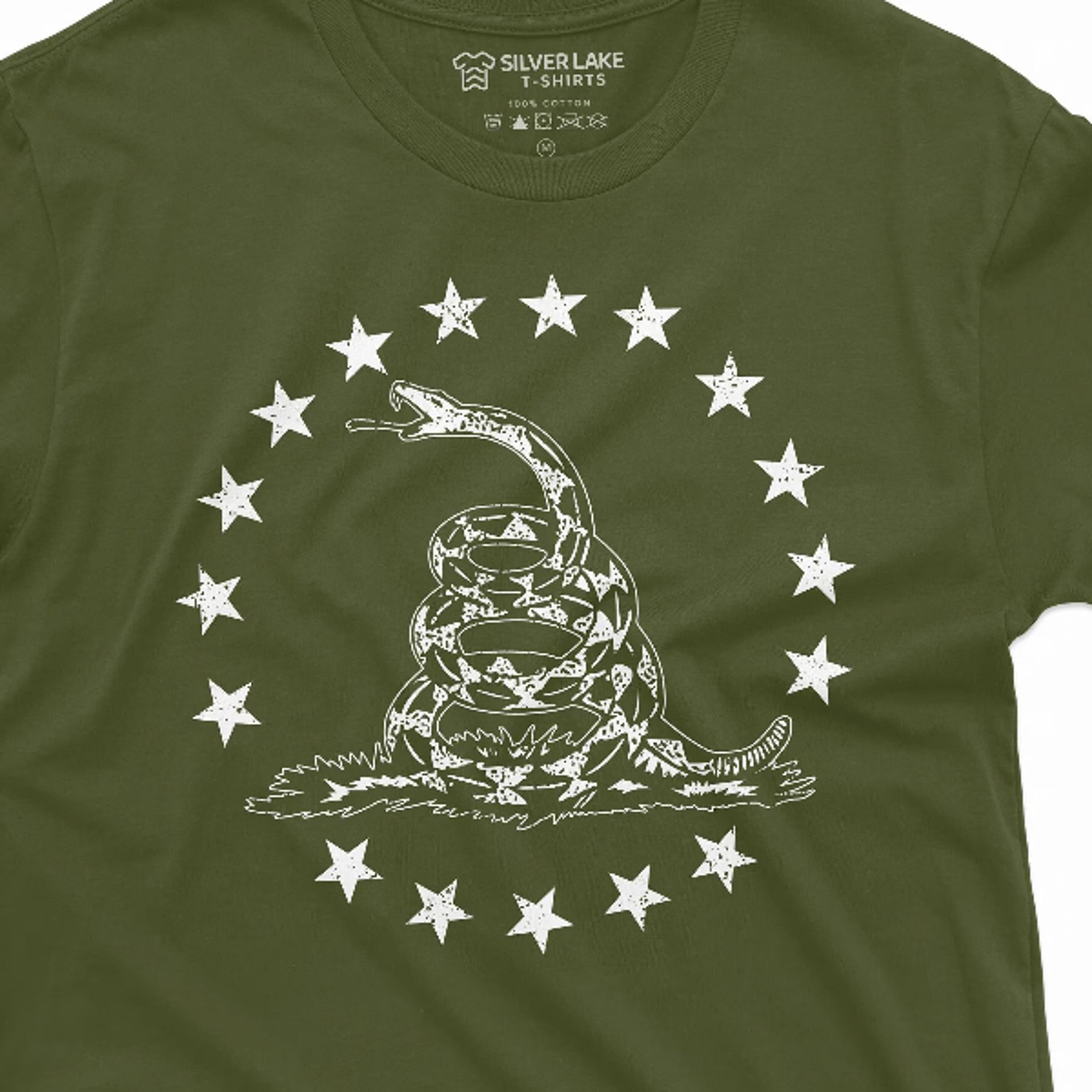 men's usa patriotic t-shirt 4th of july independence day american flag tee shirt 1776 revolution movement rattlesnake te