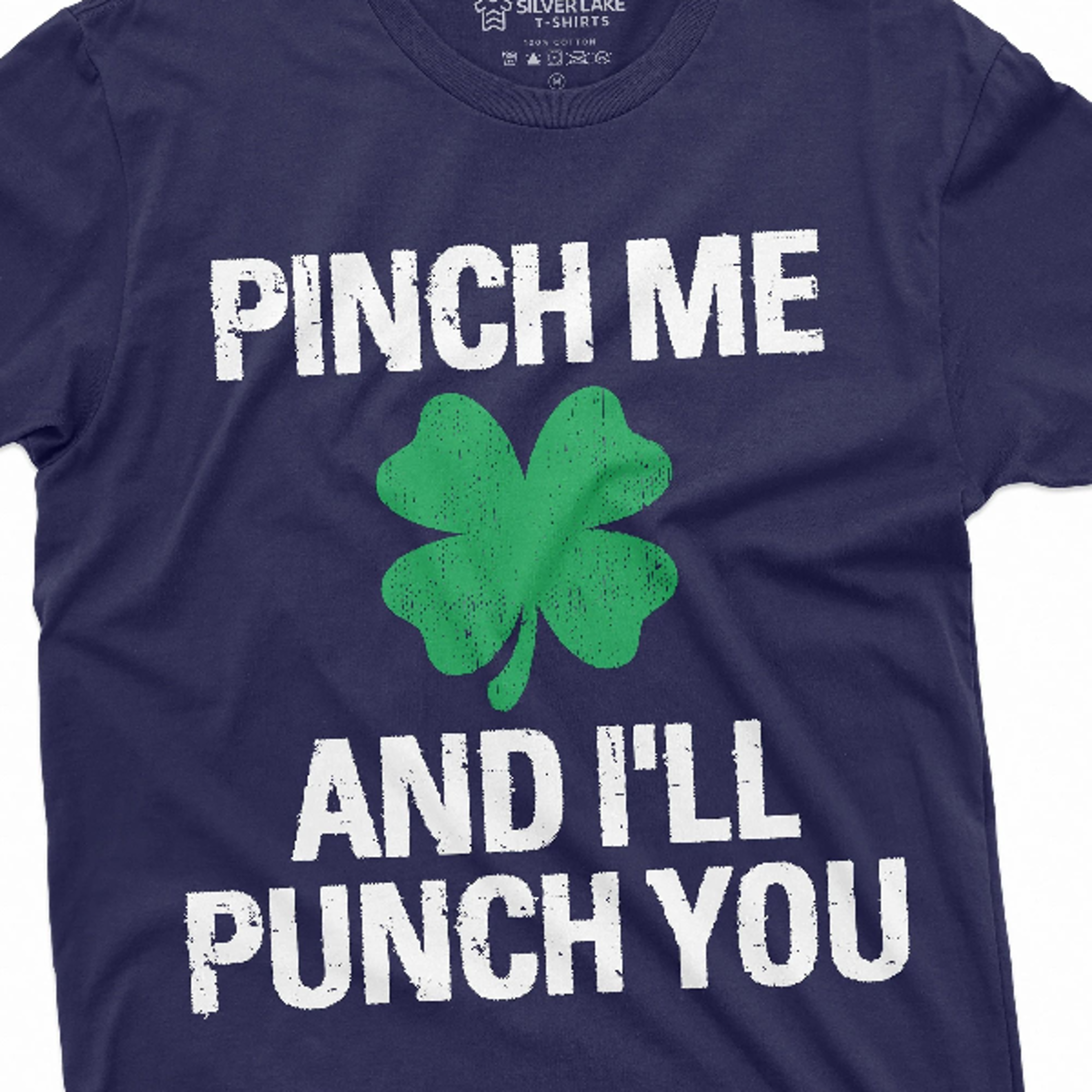 men's saint patrick's t-shirt pinch punch funny st. patricks day tee shirt shamrock clover tee shirt