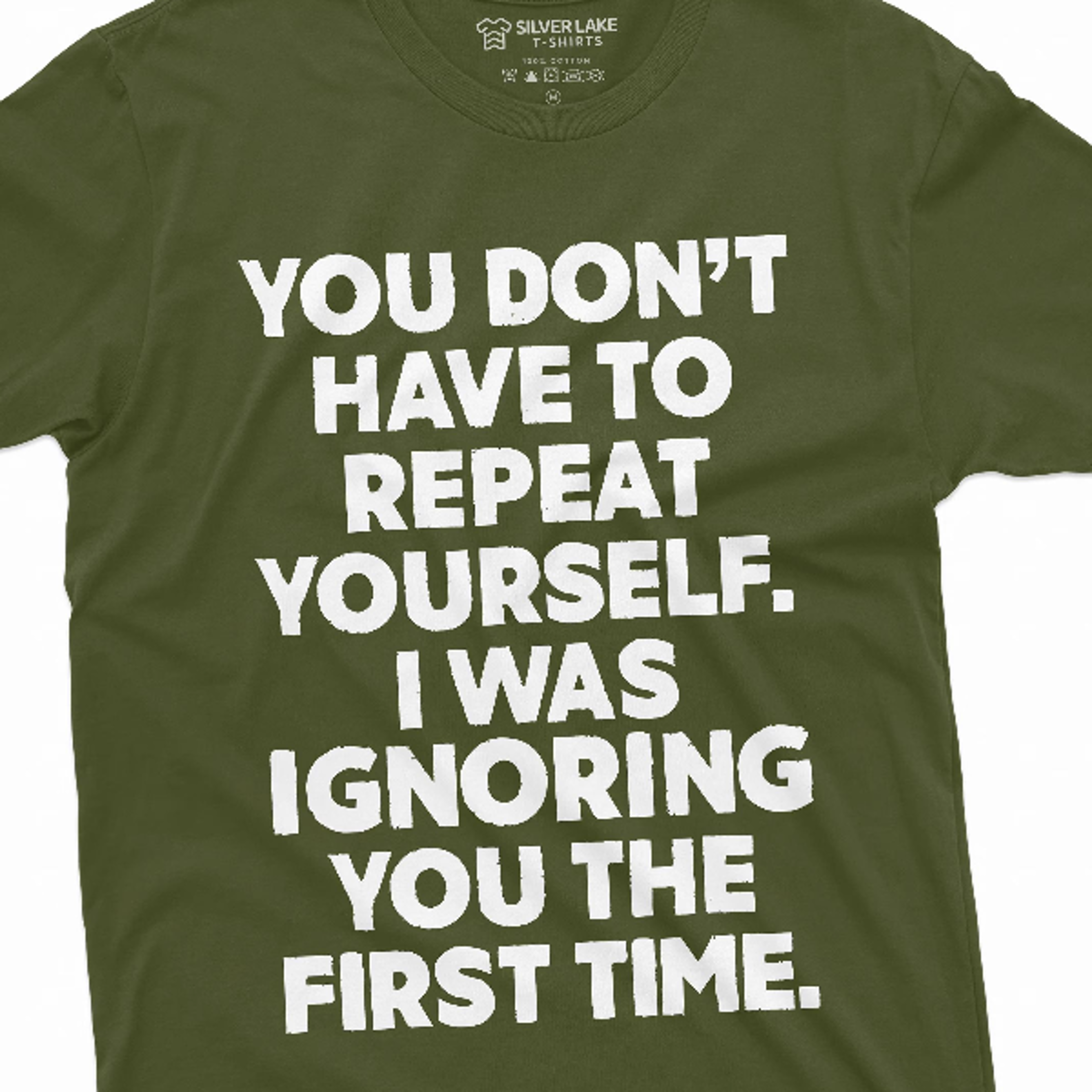 funny sarcastic humor tee shirt dont have to repeat yourself womens mens funny tee shirt birthday gift tee