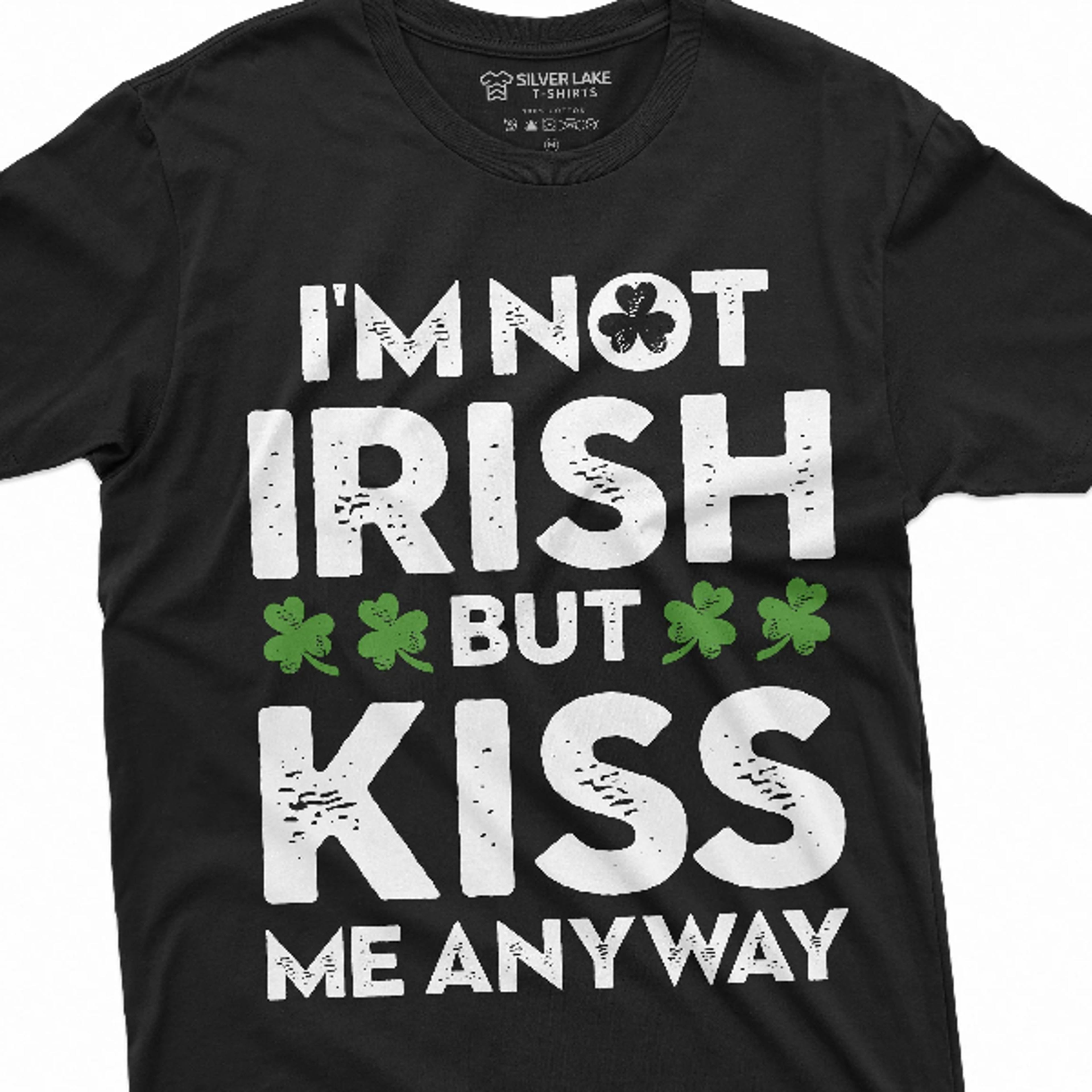 men's non-irish funny st. patrick's day t-shirt i am not irish kiss me tee shirt saint patricks party pub gift shirt