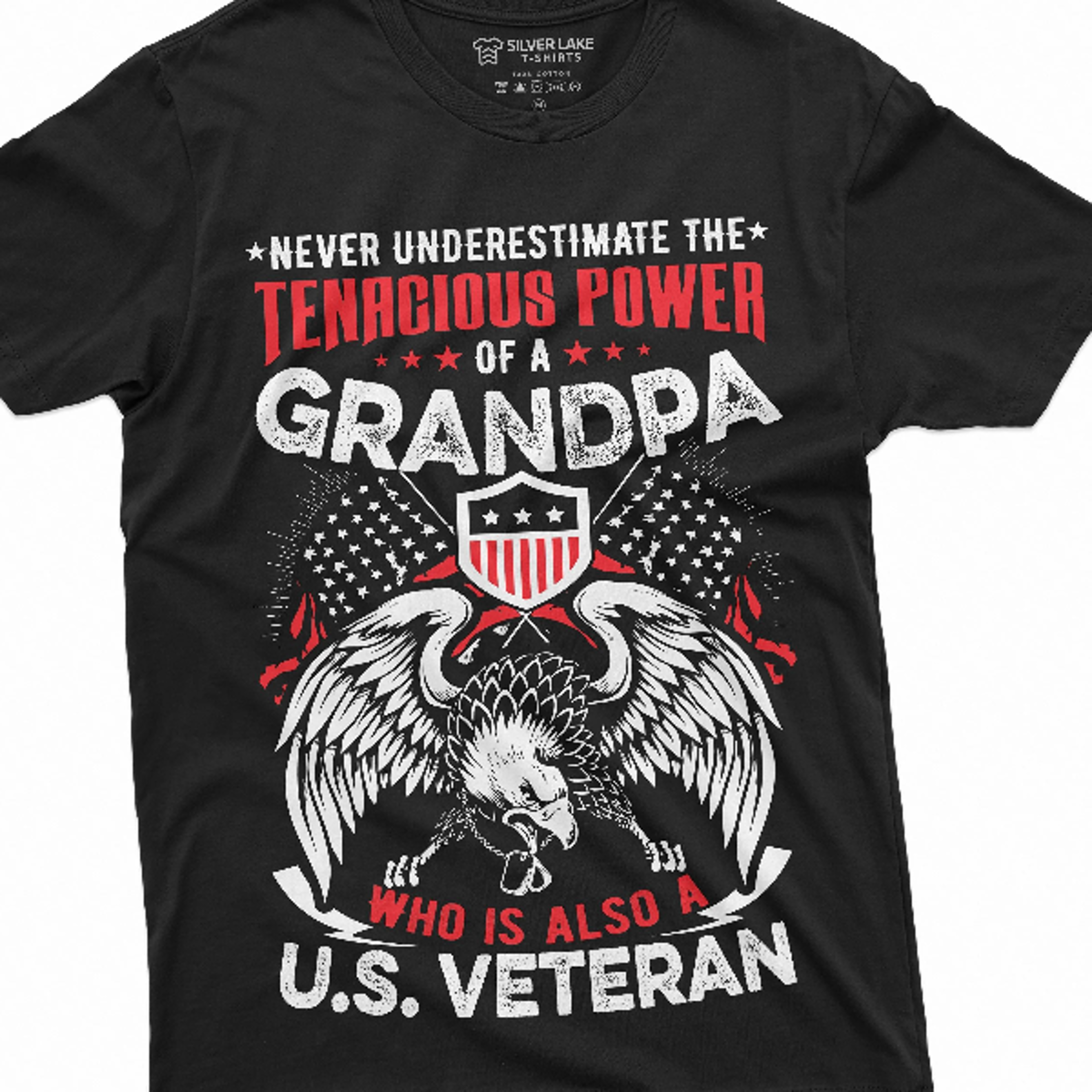 grandpa t-shirt veteran's day grandfather tee shirt us veteran papa memorial day gift t-shirt pops patriotic tee