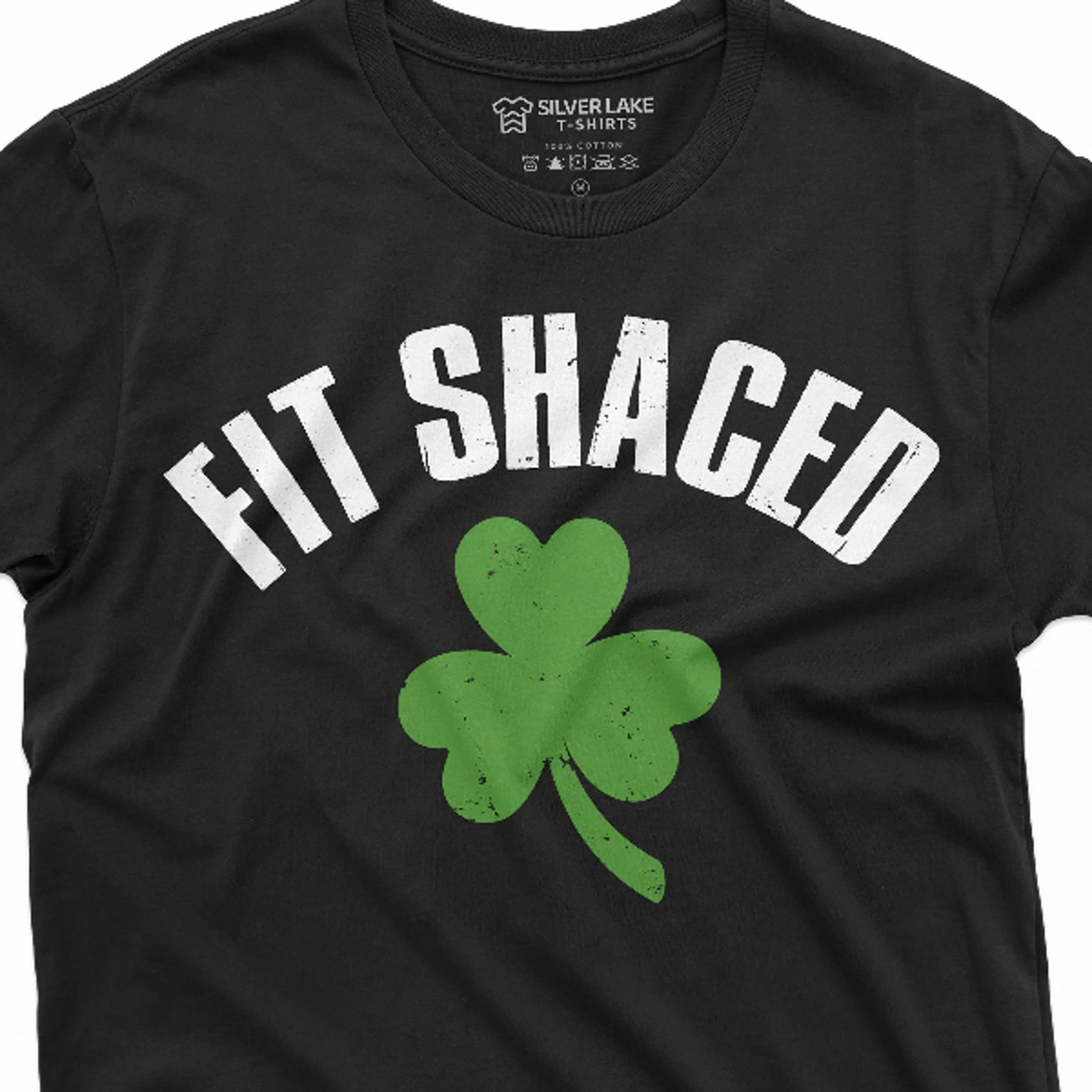 men's fit shaced funny t-shirt drinking party pub tee shirt clover shamrock drinking tee shirt irish holiday tee