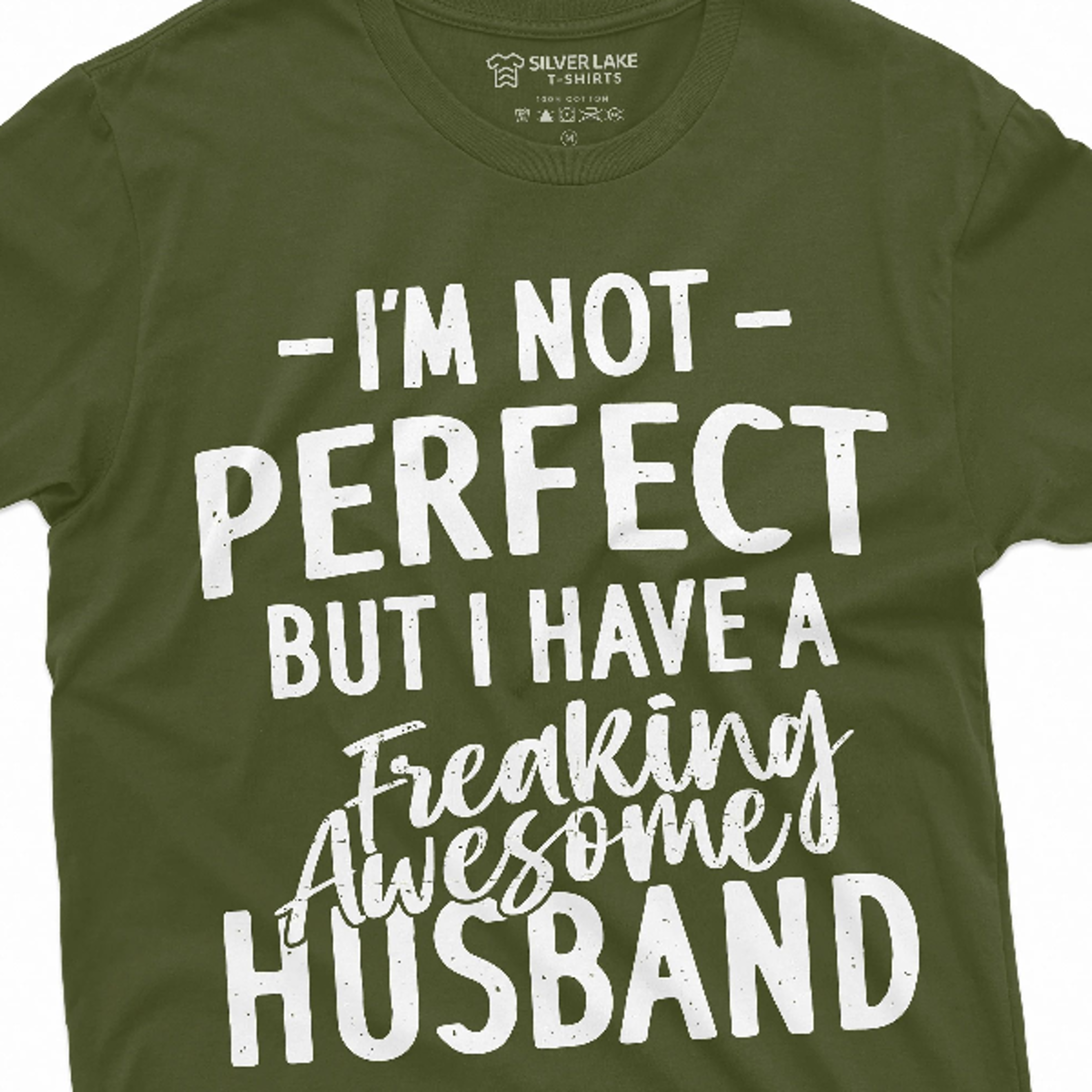funny i am not perfect t-shirt gift for wife valentine's day tee shirt i have a awesome husband tee shirt womens unisex