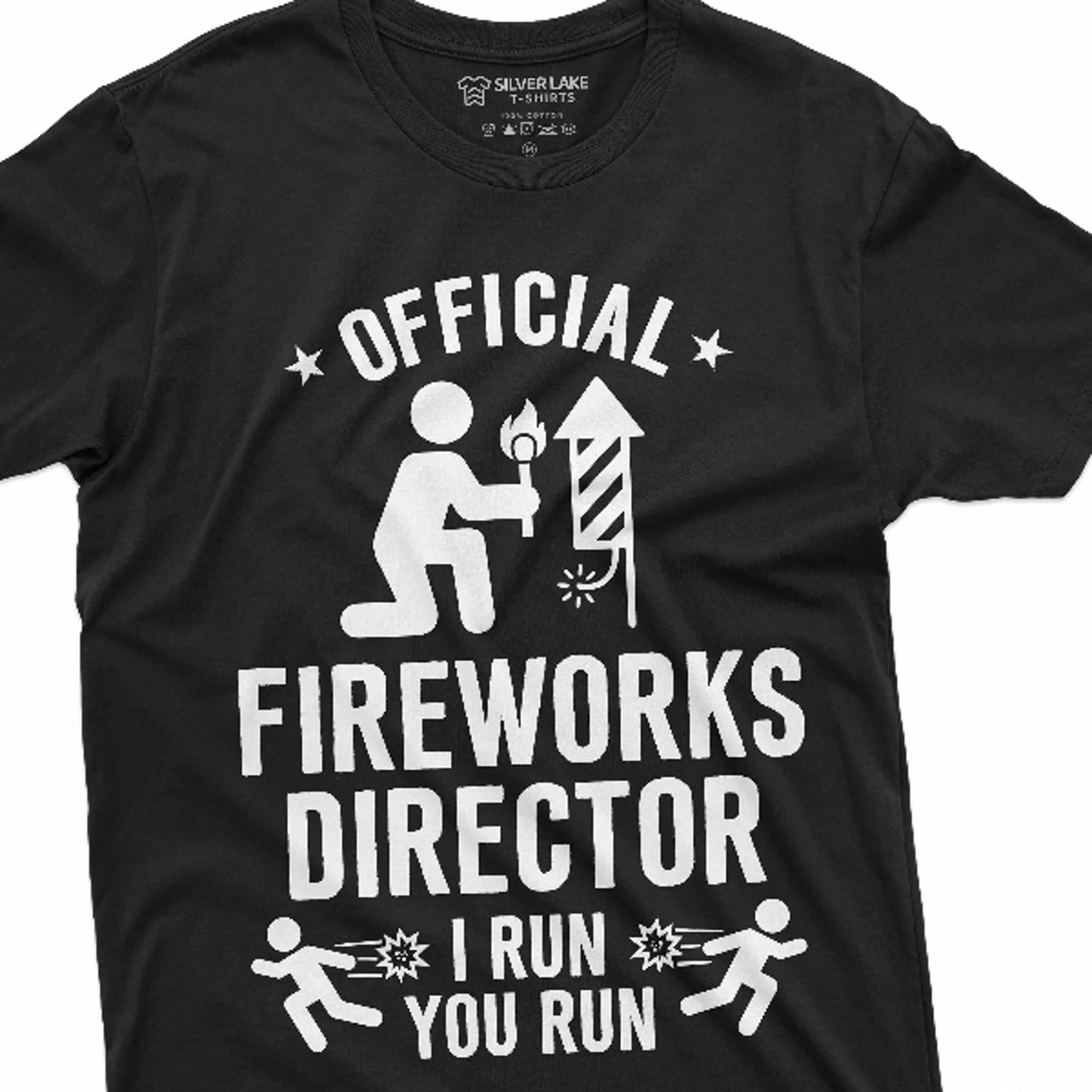 funny 4th of july t-shirt fireworks director i run you run fourth humor shirt party independence day us birthday tee shi