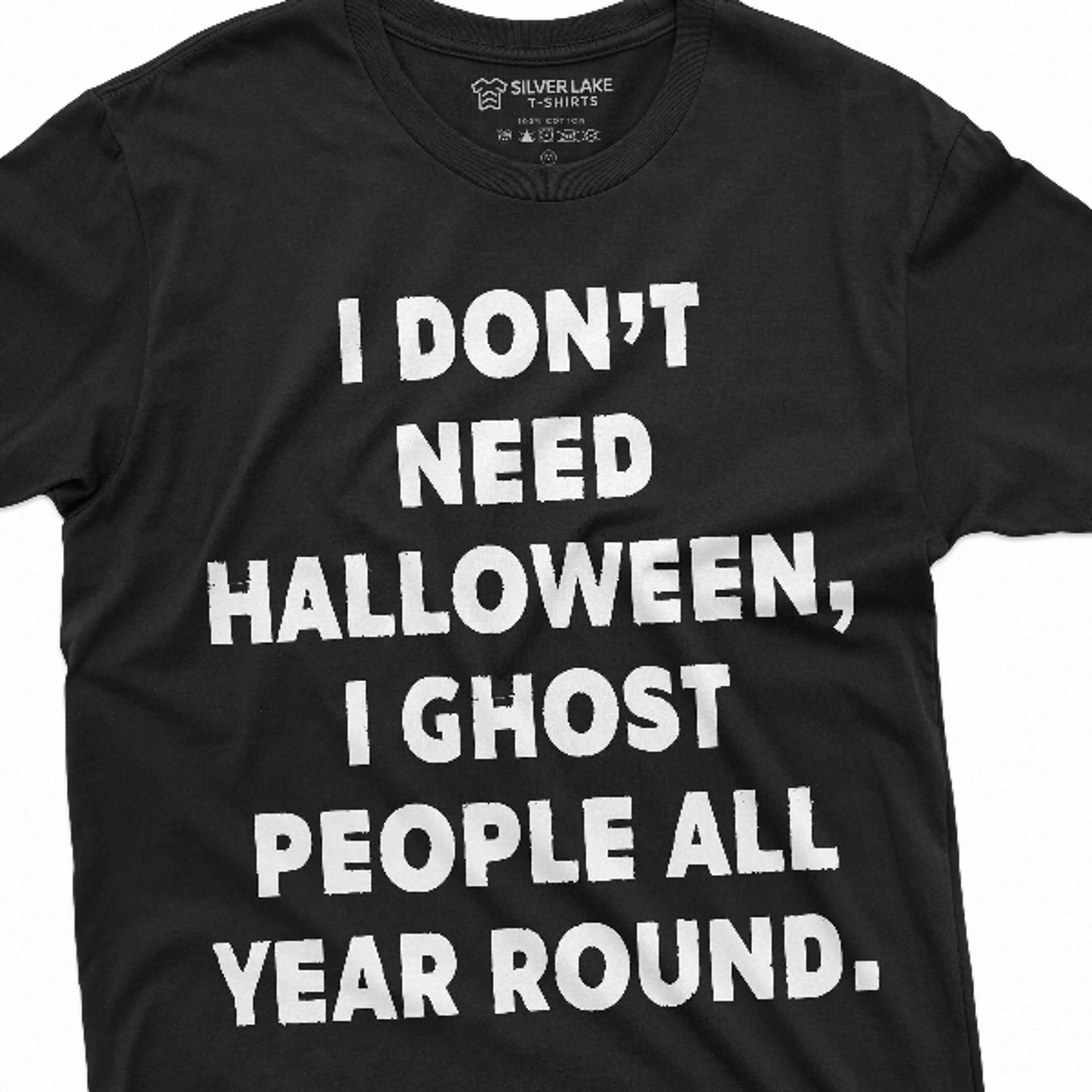funny halloween t-shirt i ghost people all your round mens shirt costume party halloween text tee shirt