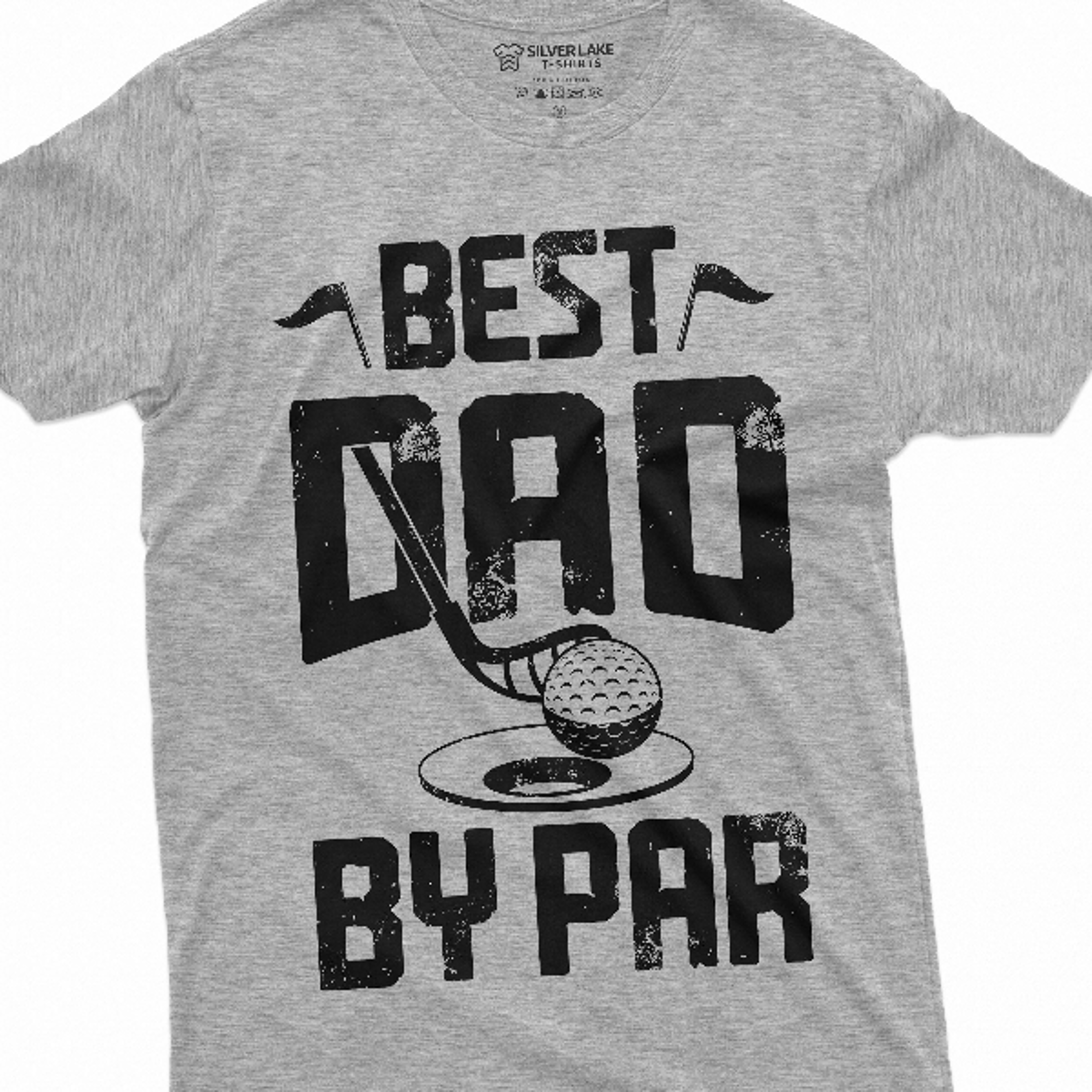 men's the best dad by par t-shirt father's day golfer golf dad gift idea mens tee shirt golfing club best dad ever t-shi