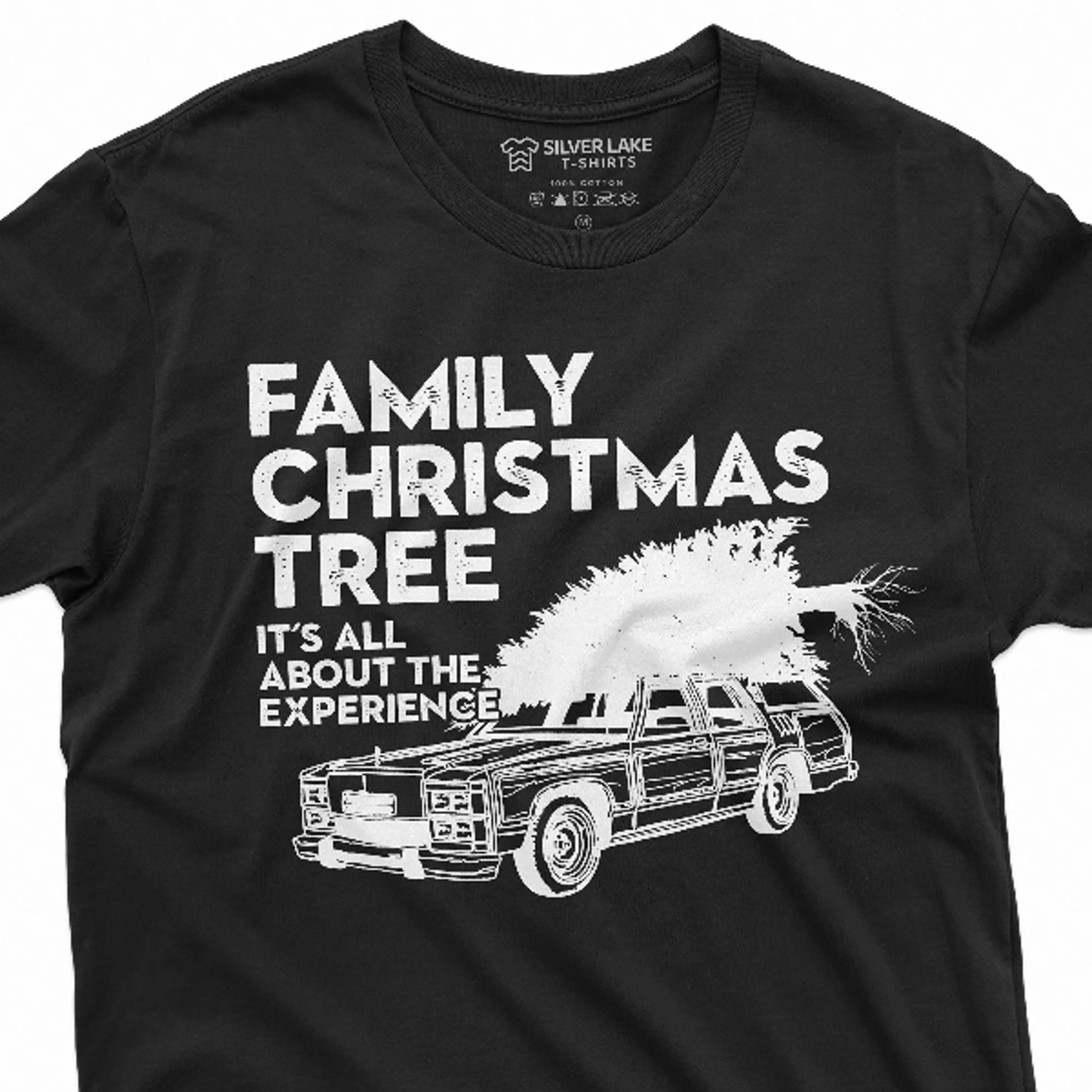 men's family christmas tree popular culture t-shirt funny xmas gifts family experience tee shirt gift for him her
