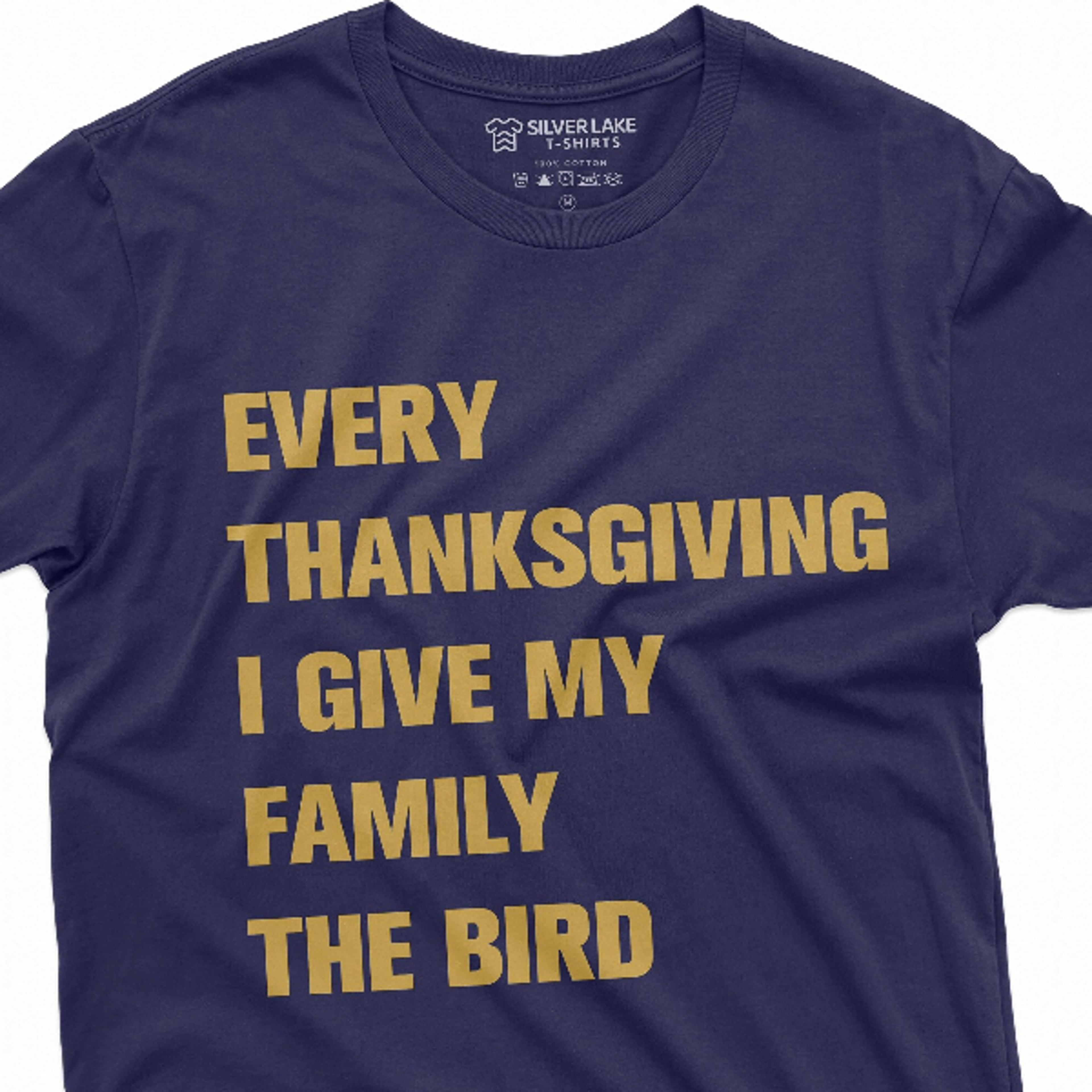 men's funny thanksgiving offensive t-shirt turkey the bird humorous family dinner conversation starter tee shirt
