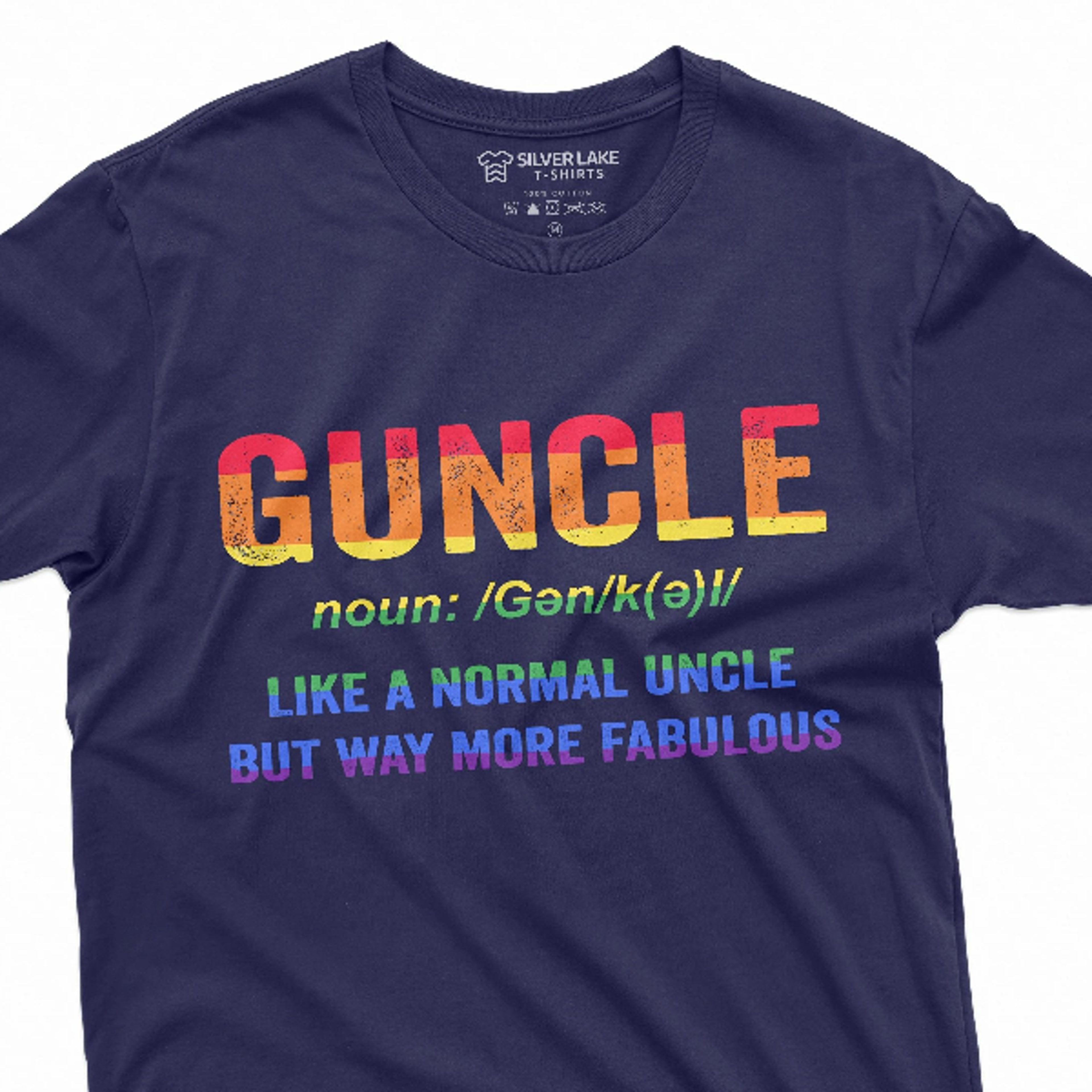 men's fabulous gay uncle funny tee shirt lgbtq guncle tee for him