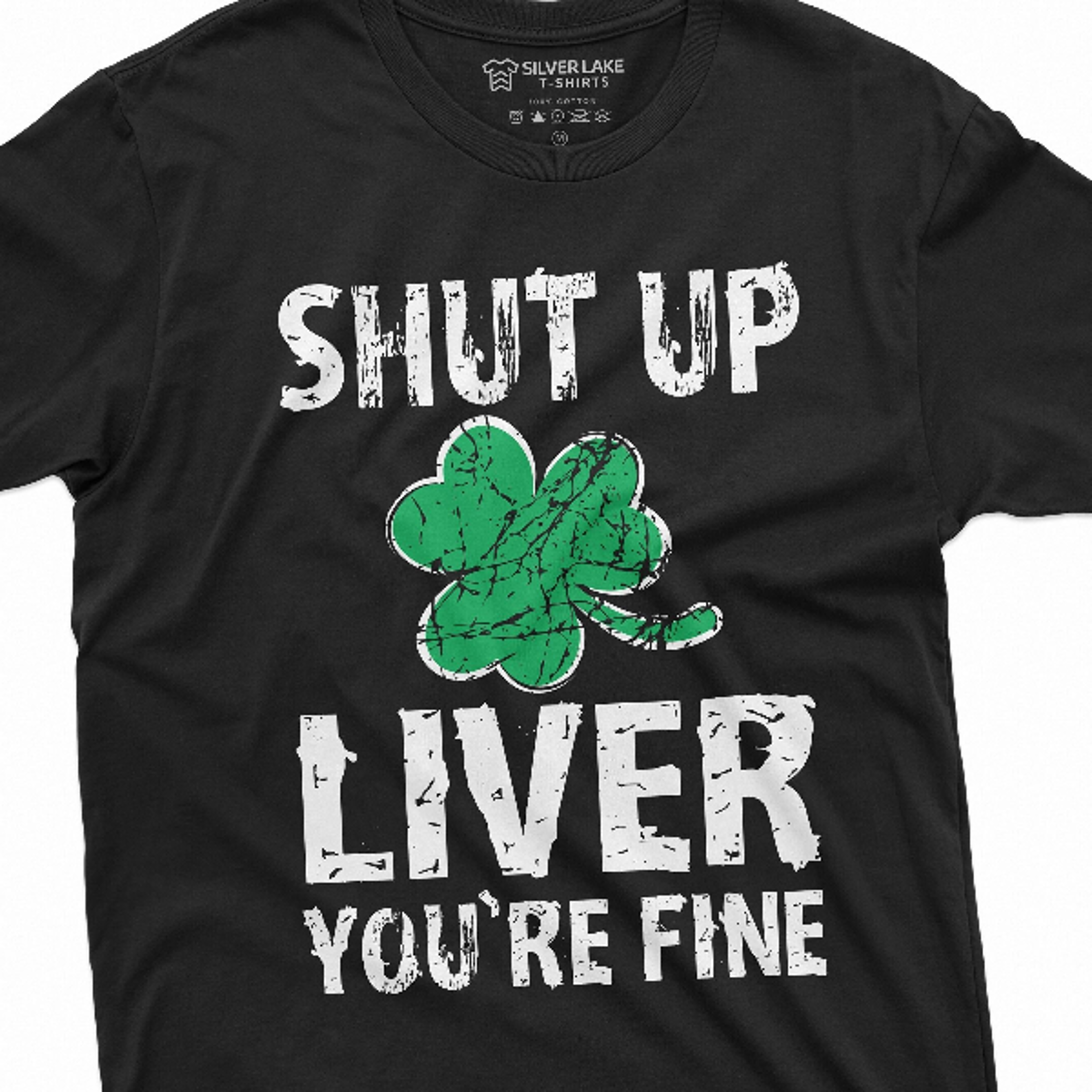men's patrick's day shut up liver you're fine drinking party beer tee shirt ireland irish holiday humorous teeshirt