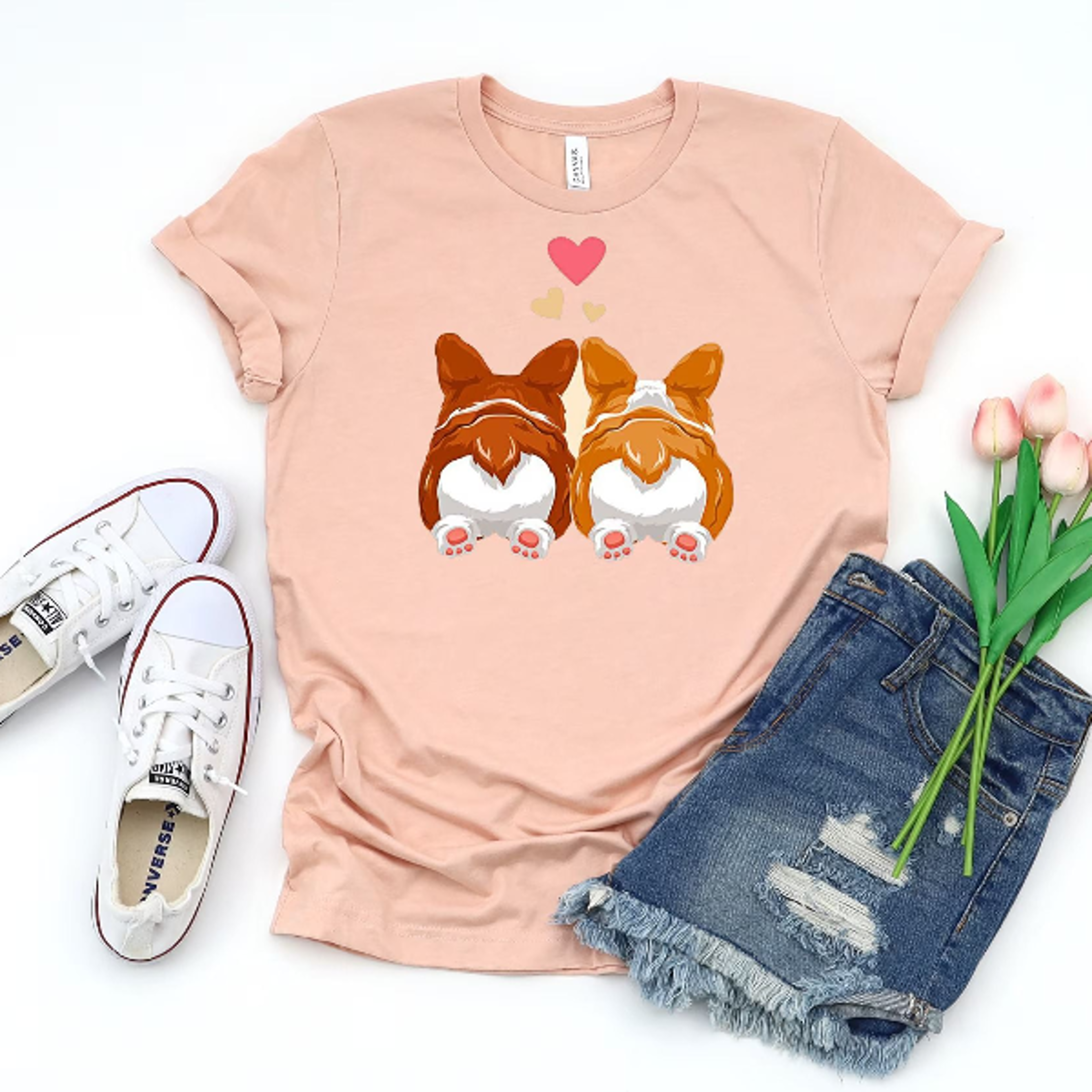 cute corgi butt shirt funny corgi t-shirt dog lover graphic tee animal lover gift for corgi fans