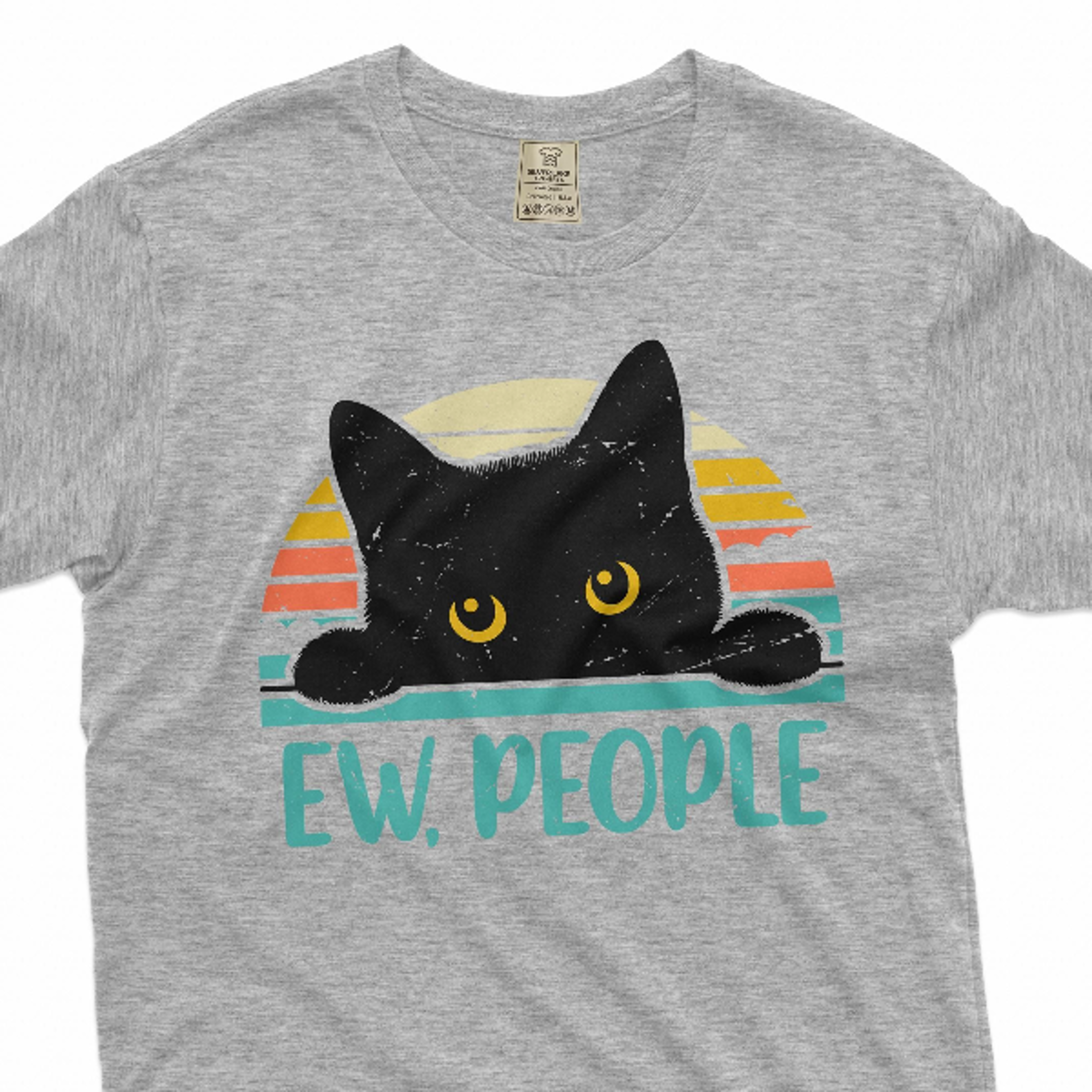 funny ew people t-shirt cat pet introvert non social person tee shirt cat person tee humor gifts