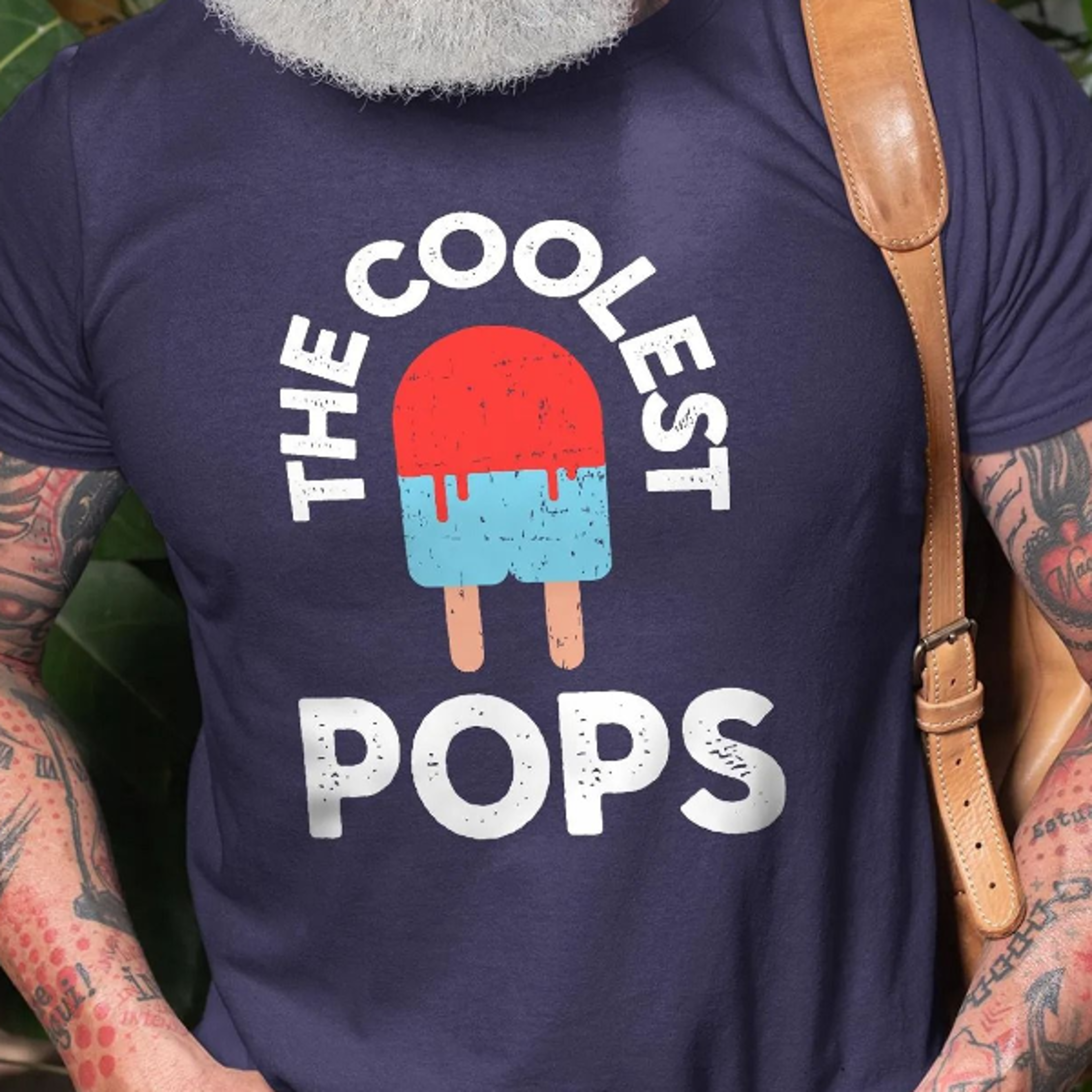 men's coolest pops t-shirt, grandpa funny gifts, papa father's day tee, the best grandfather gifts men's tee