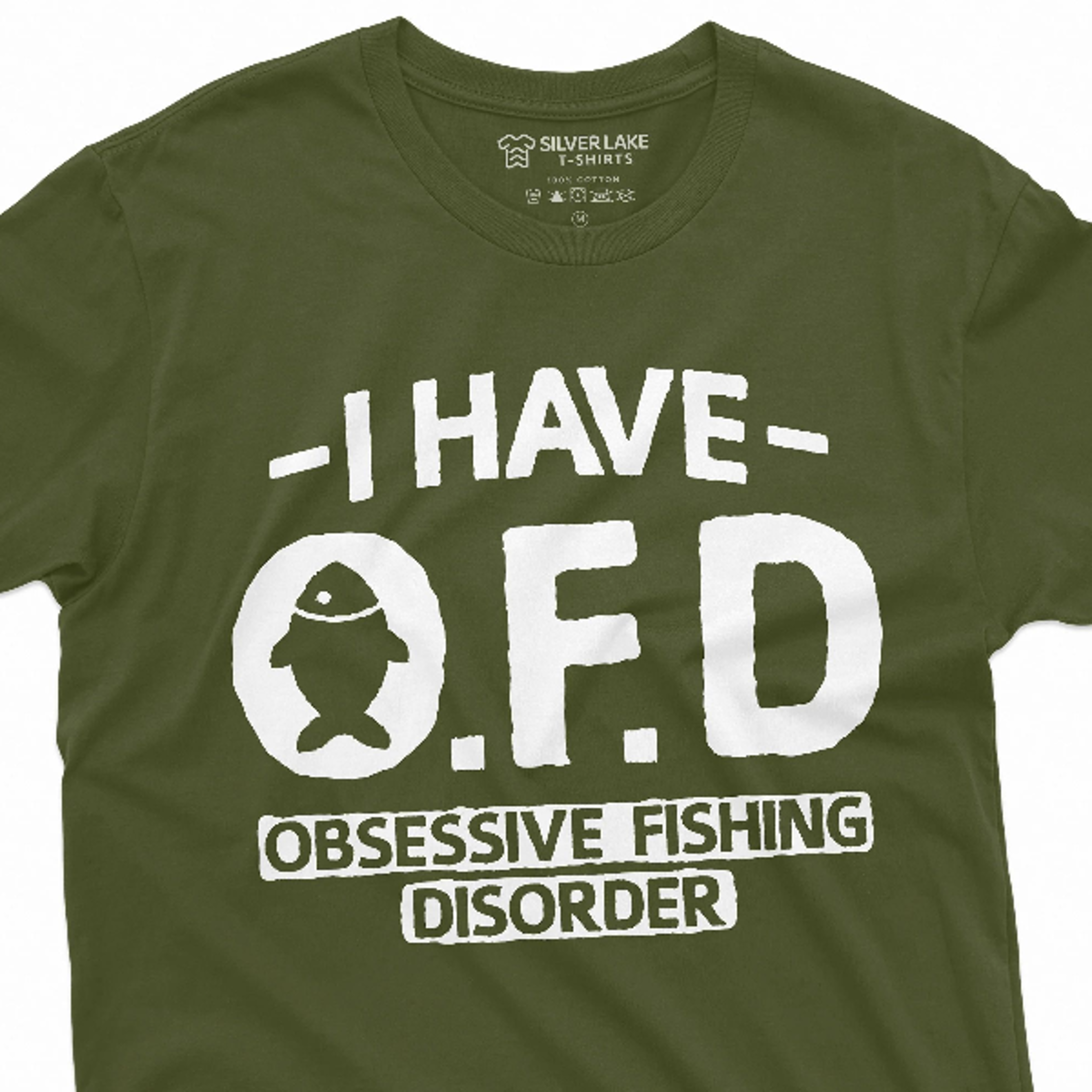 men's funny fishing ofd obsessive fishing disorder tee shirt for him birthday fathers day fisherman gifts for him