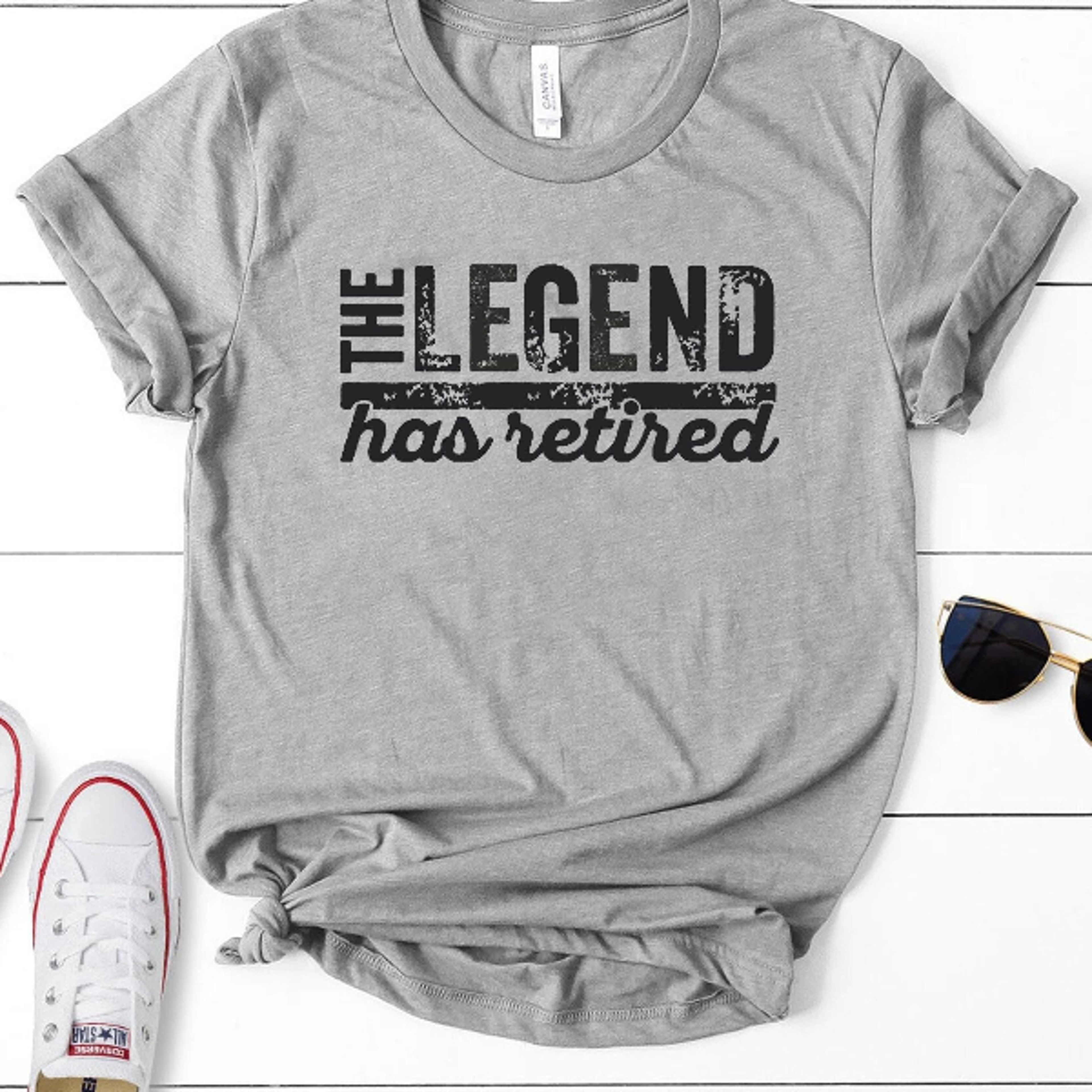 the legend has retired shirt funny retirement graphic tee retired 2024 t-shirt cool retirement gift for men and women