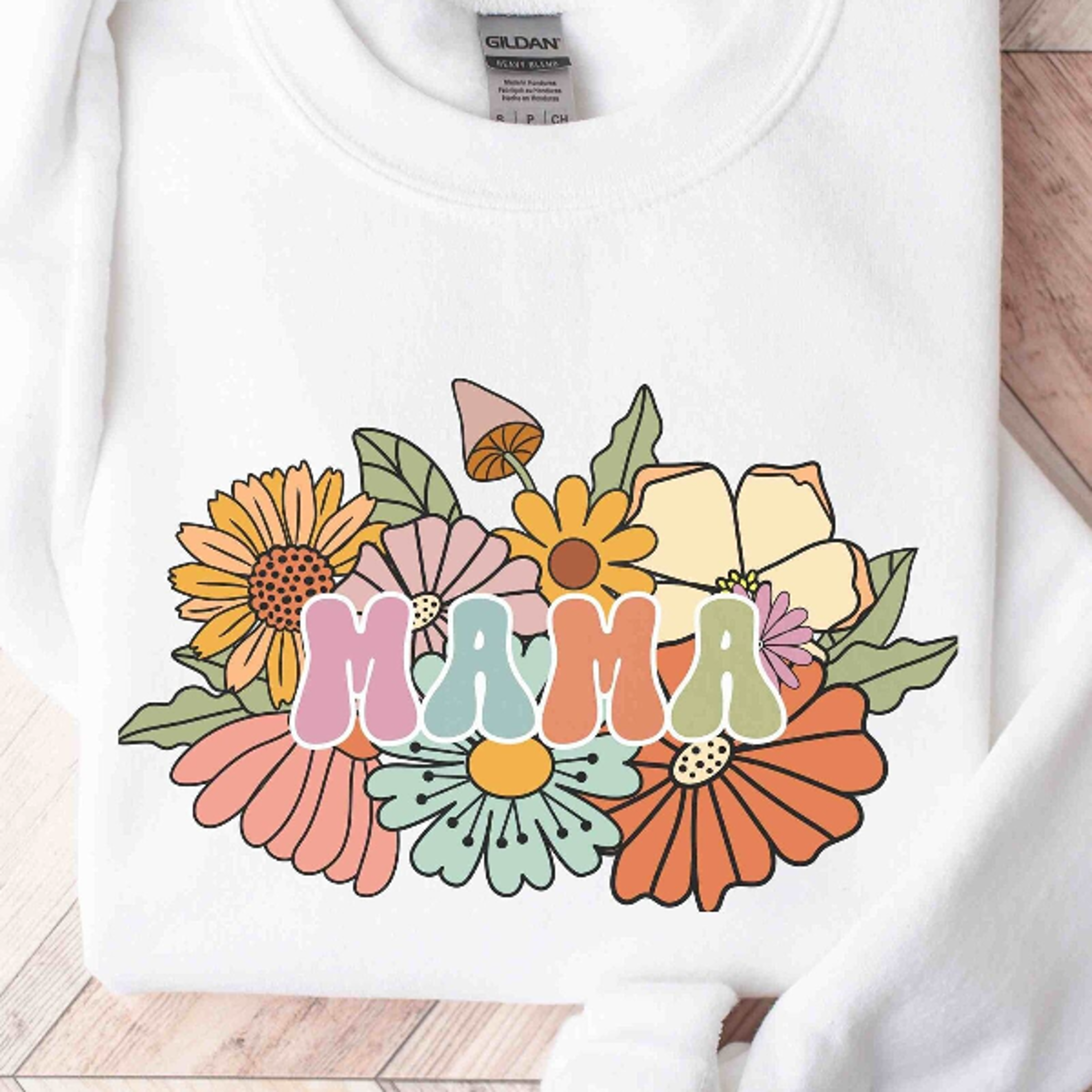 boho floral mama sweatshirt, mama crewneck, cute mom sweatshirt, mother's day gift, new mom gift, mom sweatshirt, mother