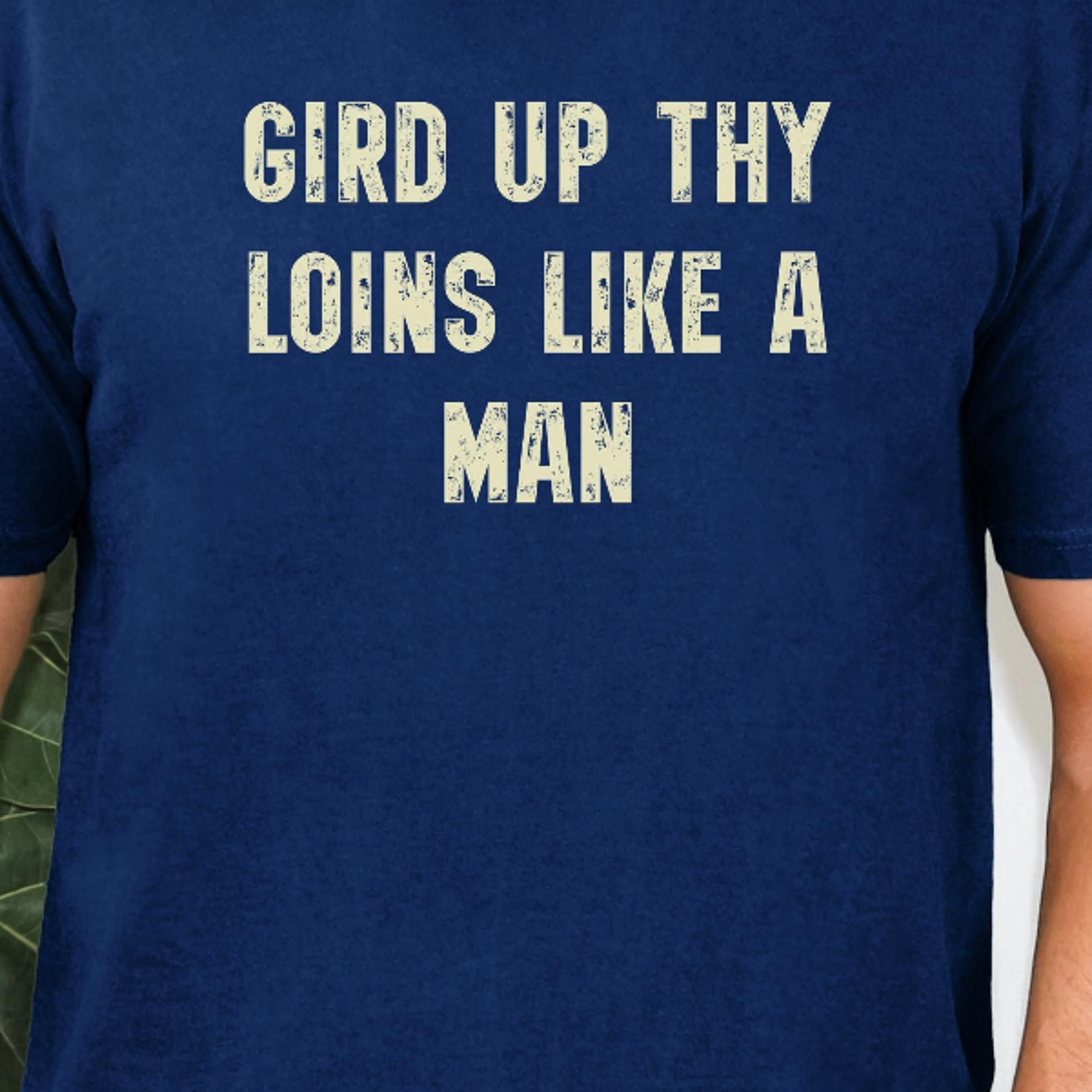 gird up thy loins like a man t-shirt | biblical phrase scripture tee