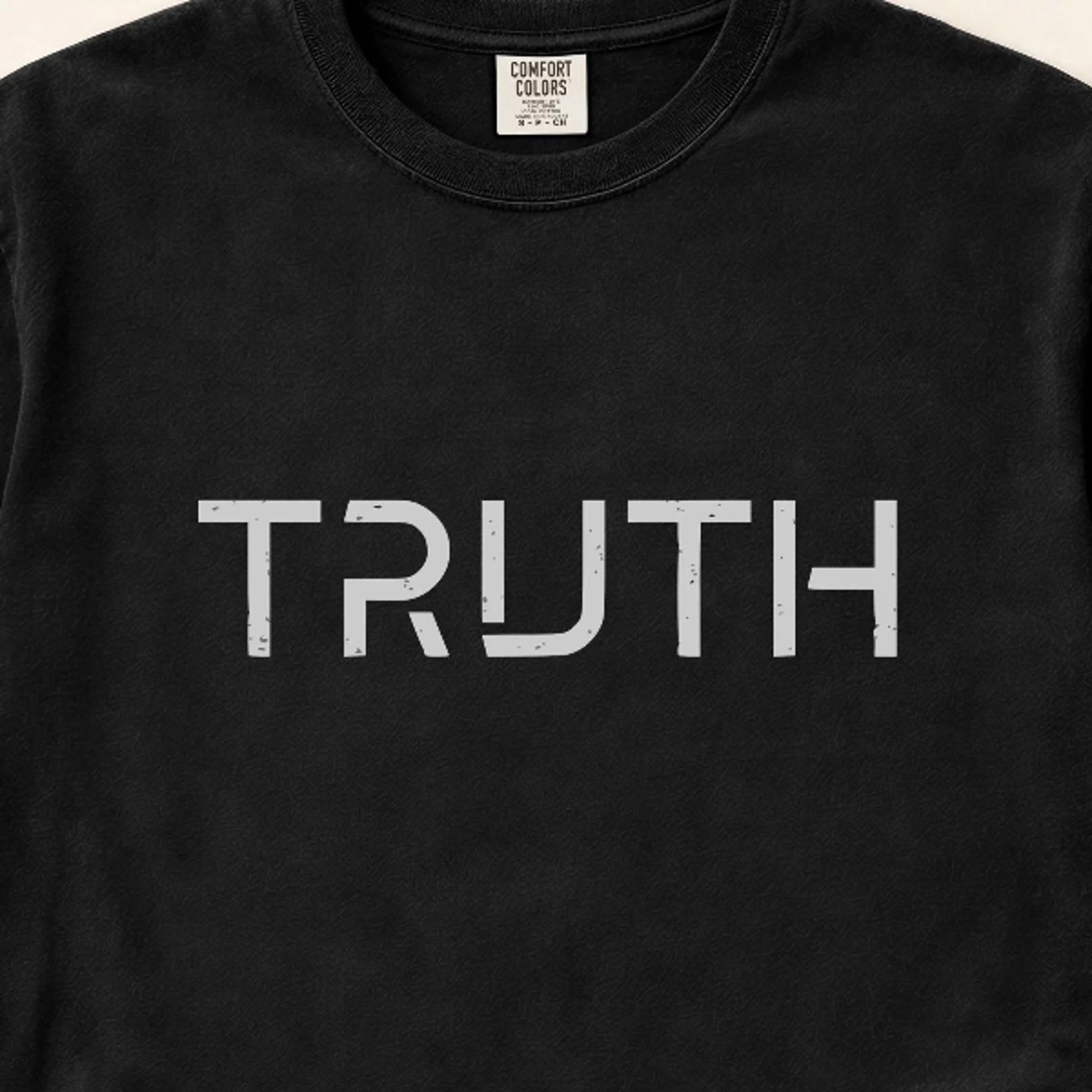 truth t-shirt | typography shirt, minimal word graphic