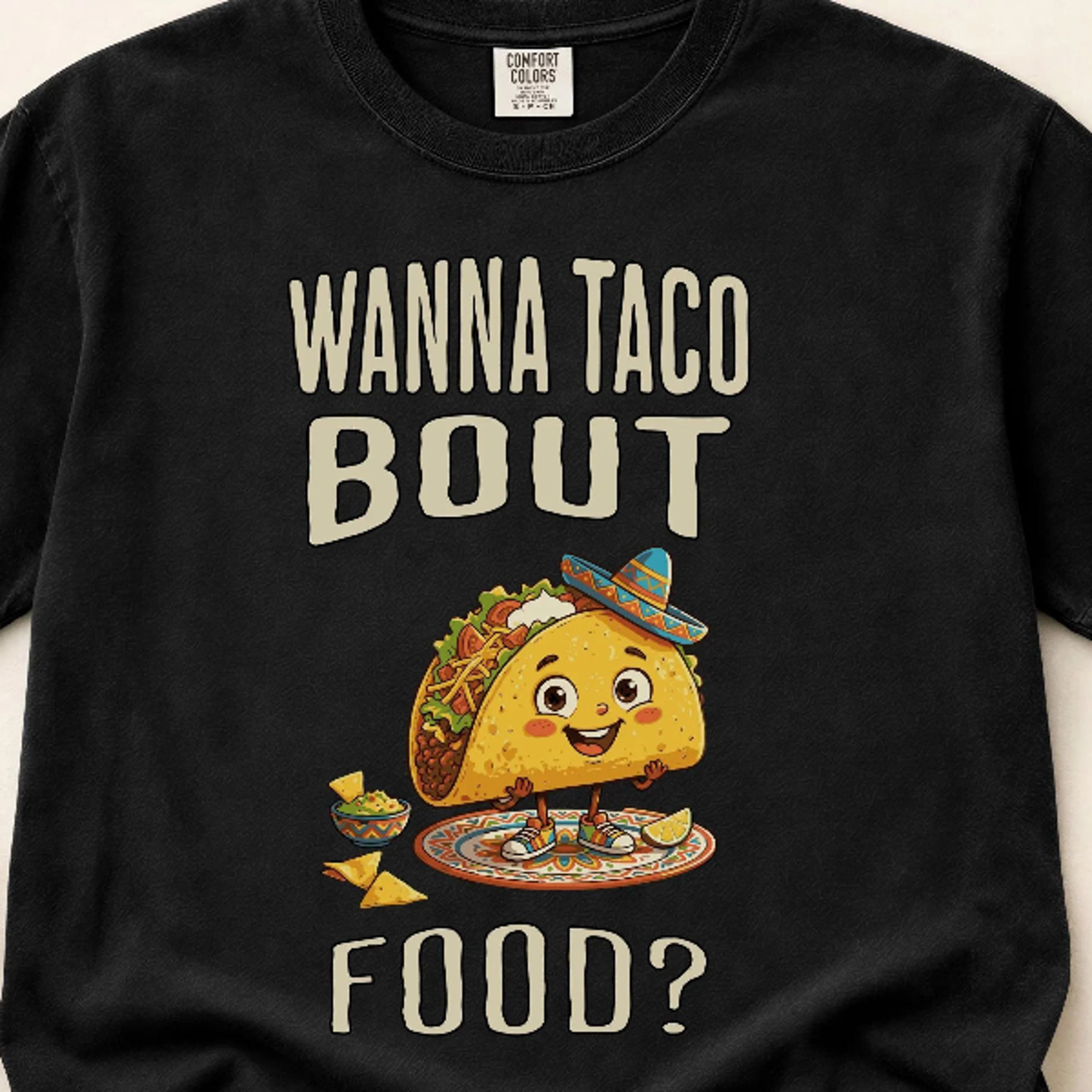 wanna taco bout food taco smile shirt