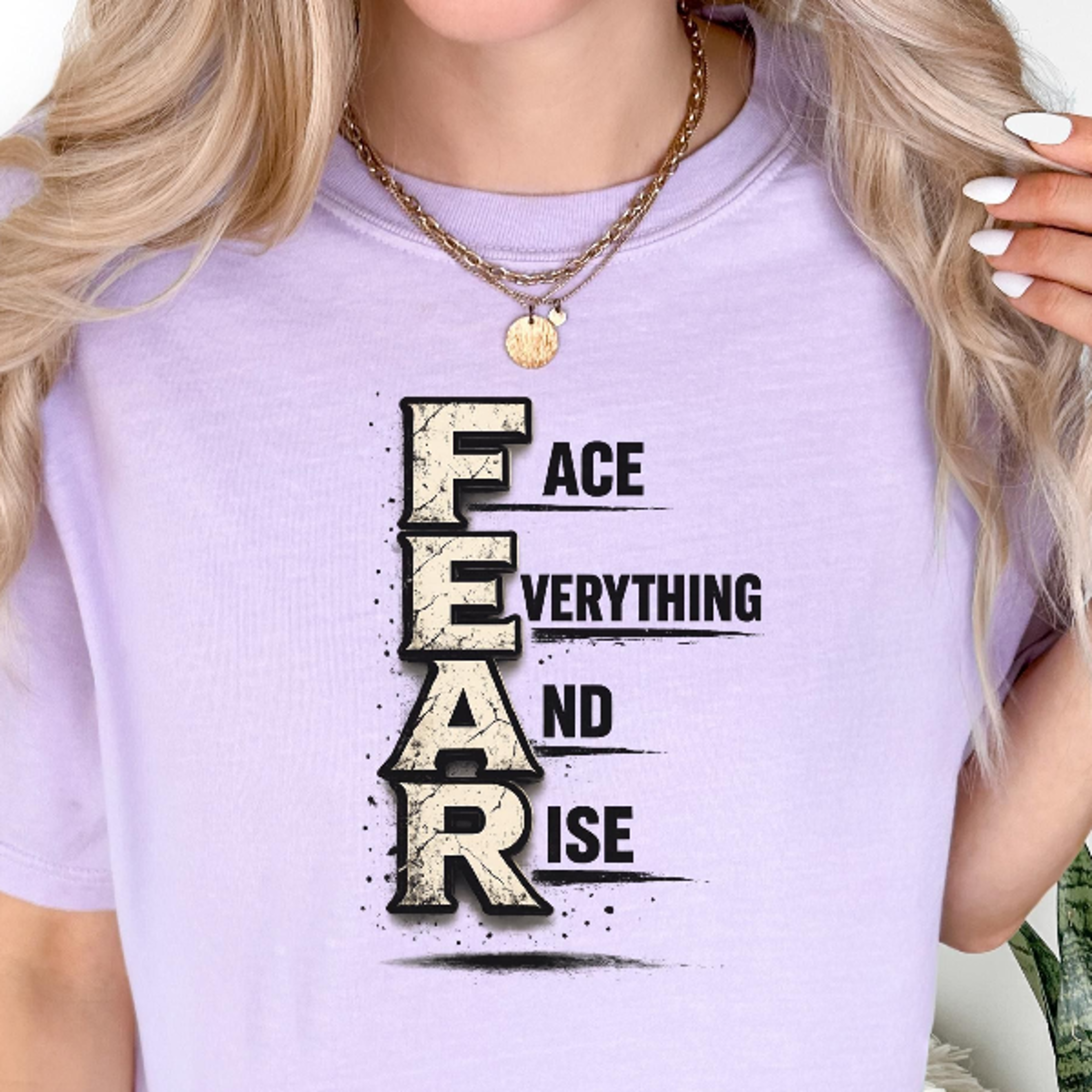 face everything and rise t-shirt | motivational graphic tee