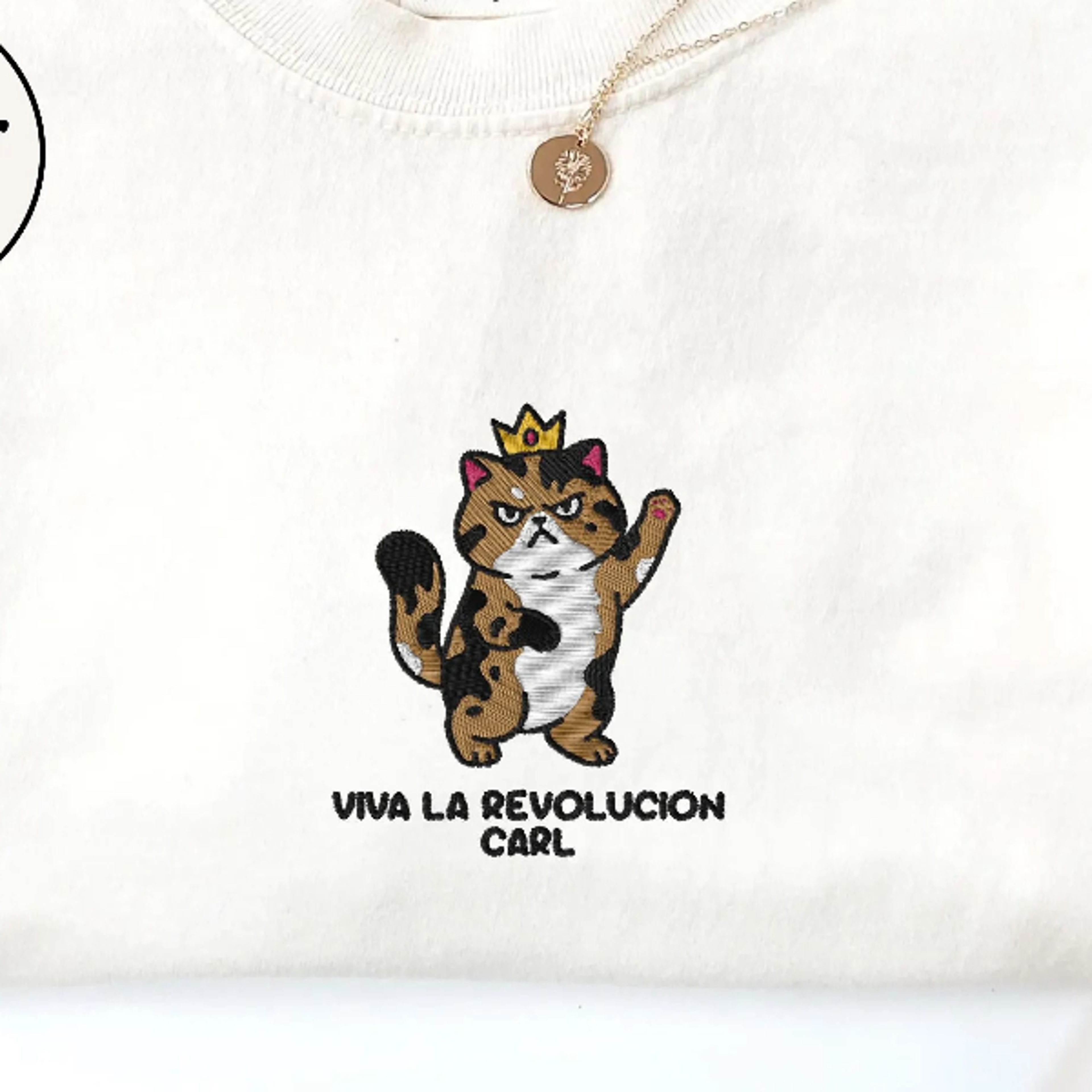 viva la revolucion carl dungeon crawler carl embroidery shirt princess donut mongo comfort colors tee