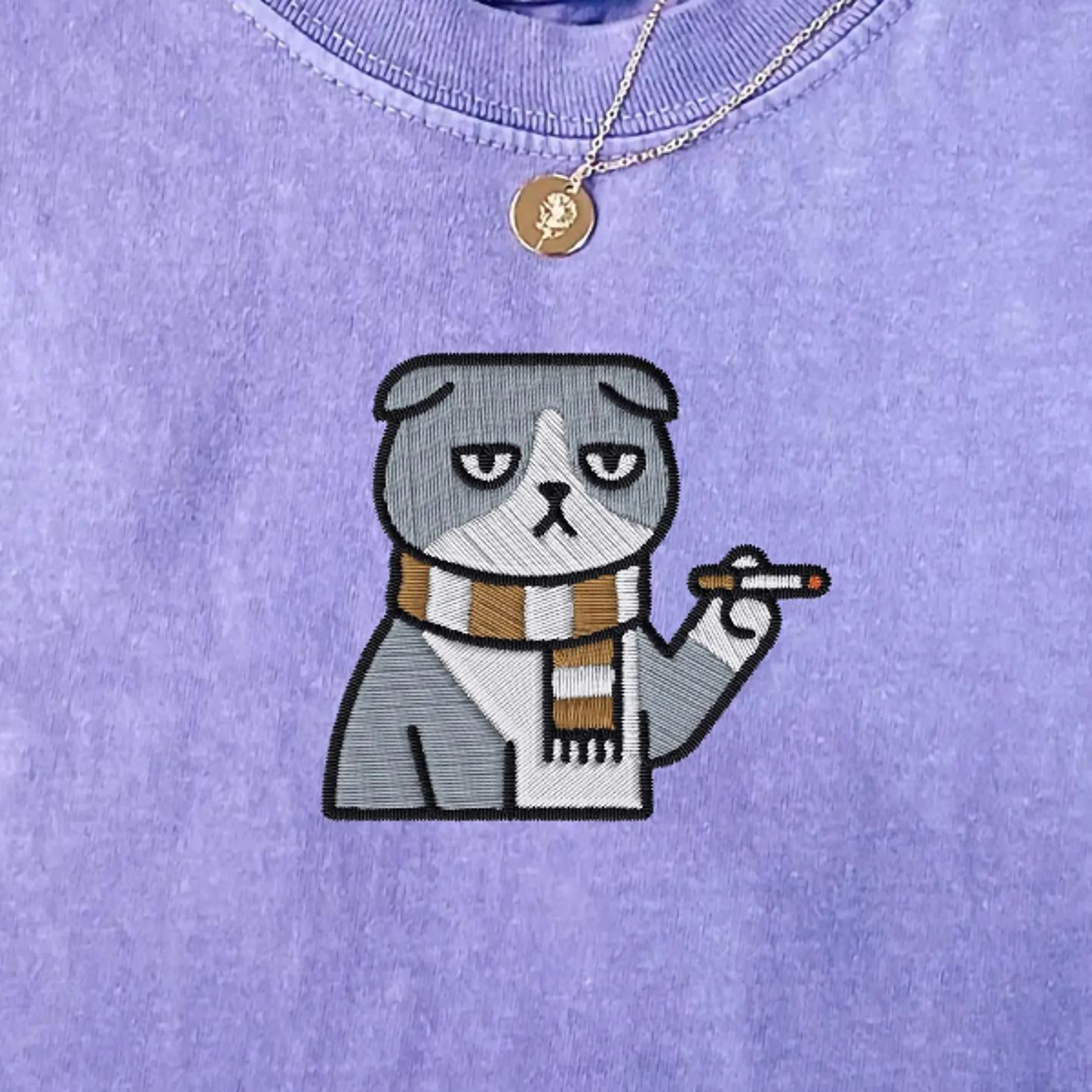 funny cat smoking comfort colors embroidery shirt, vintage cat meme graphic tee, smoke kitty wash tee, unisex streetwear