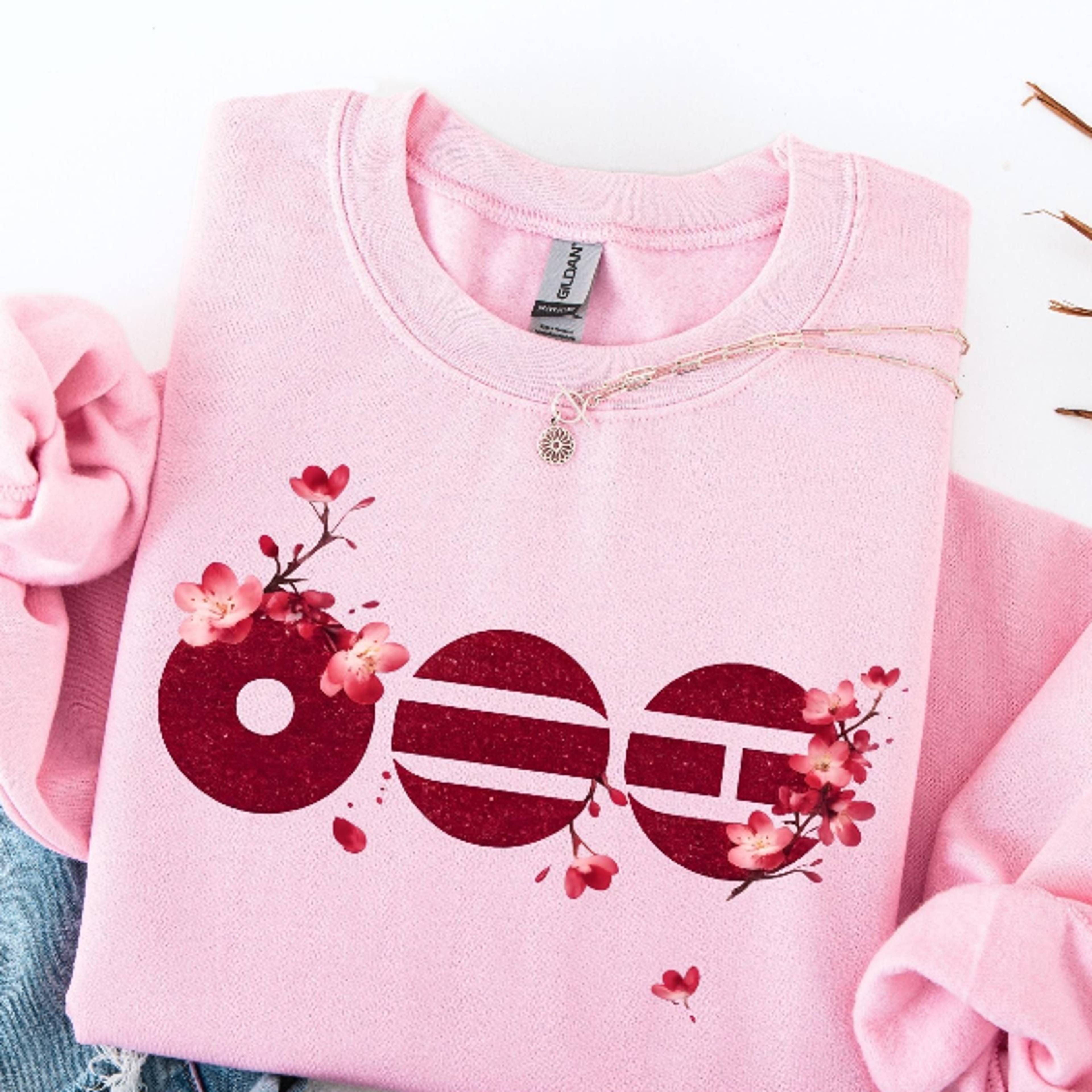 arirang floral kpop sweatshirt - aesthetic korean folk song pullover - kpop fan merchandise - retro korean wave graphic