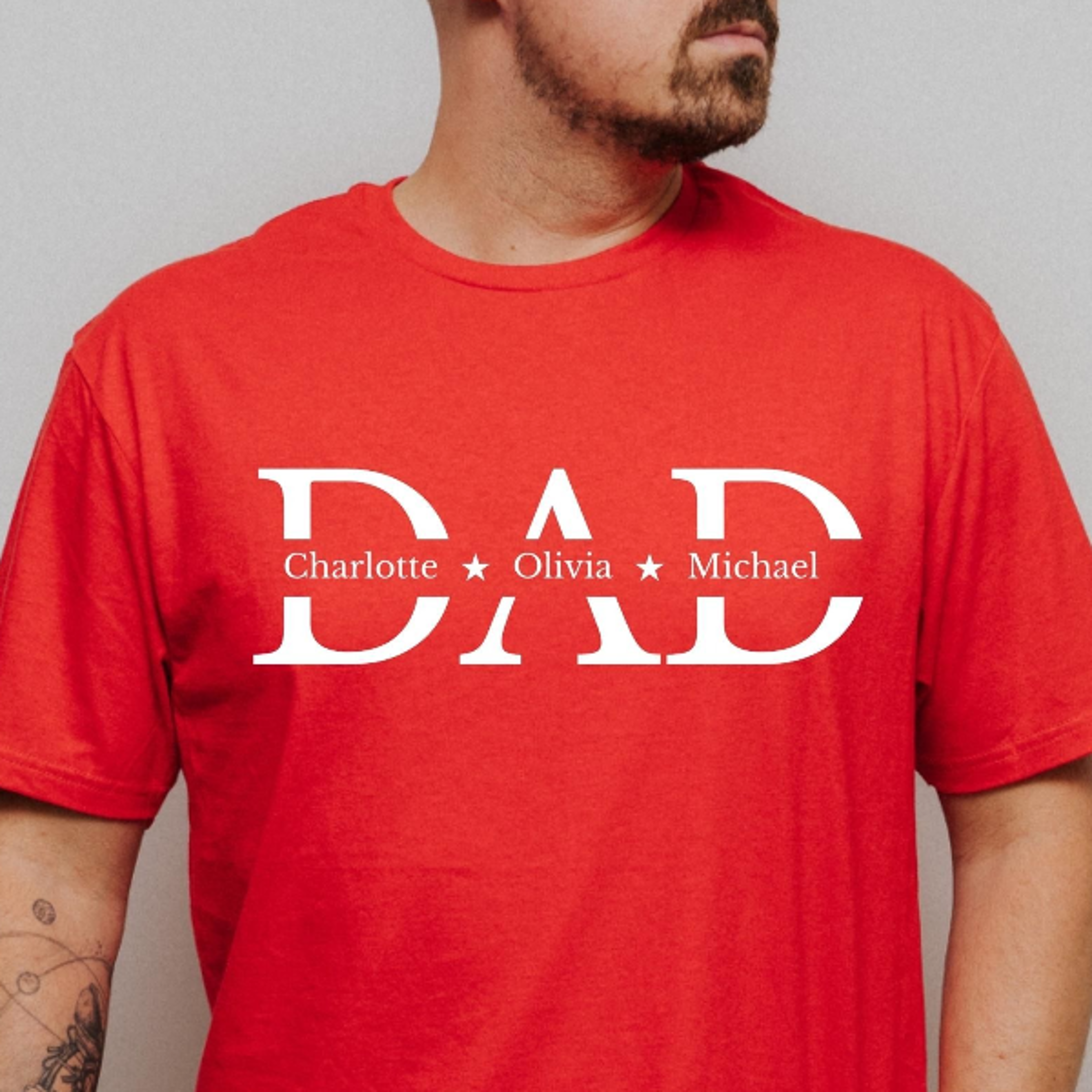 personalized dad shirt - custom name tee - fathers day gift - dad applique shirt - retro dad t-shirt
