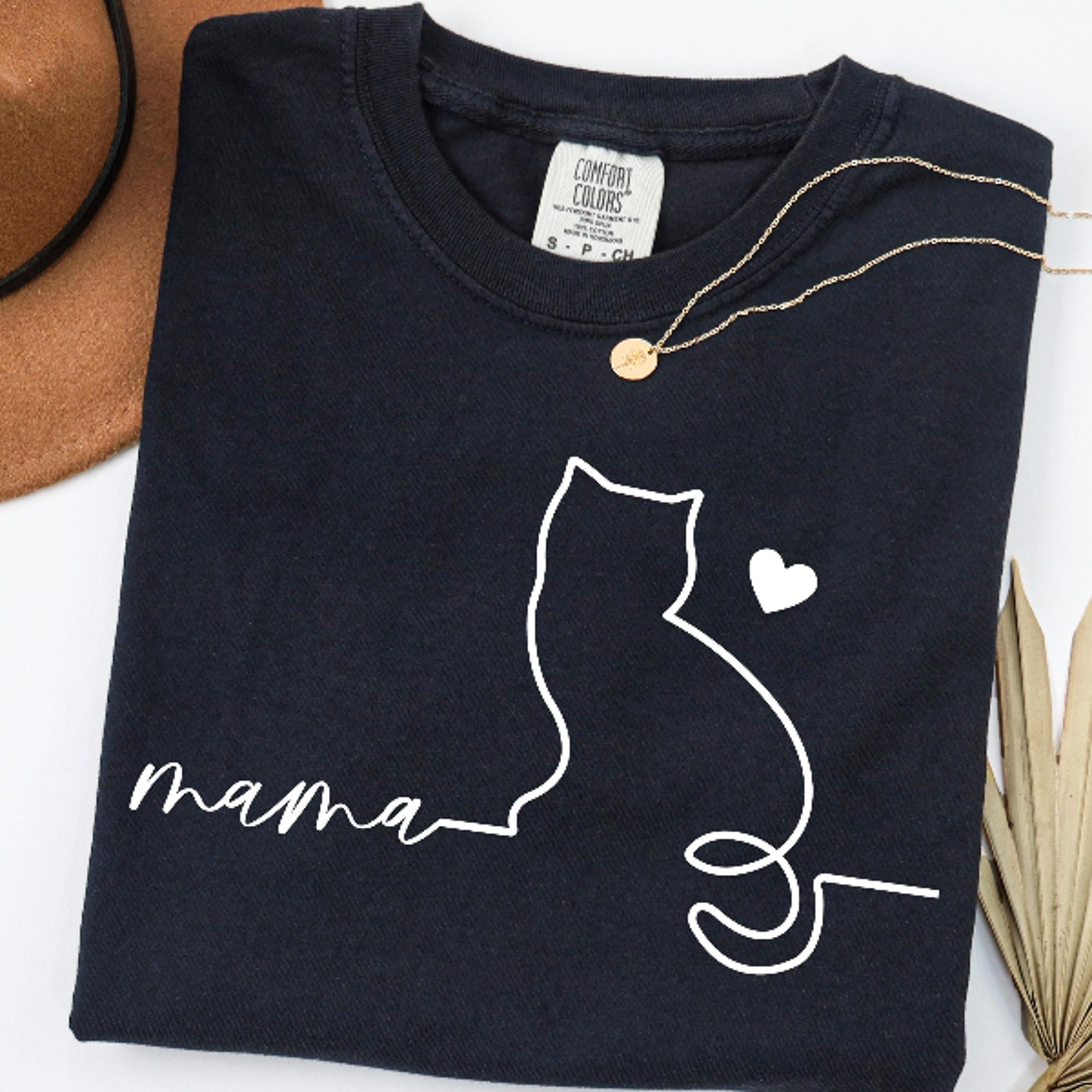 comfort colors cat mama shirt - floral cat mom tee - cat lover gift - cute pet mama shirt - floral mama tshirt