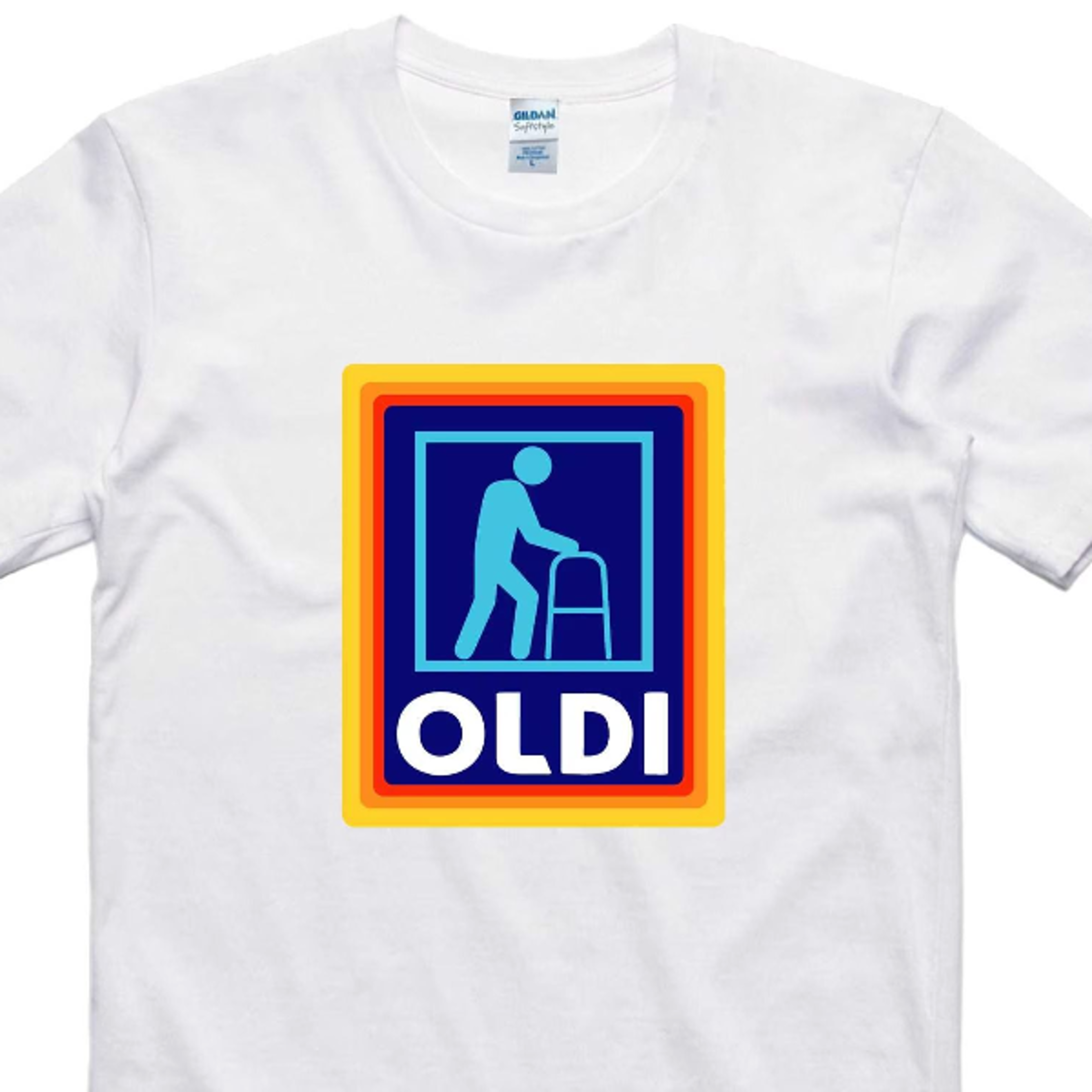 fathers day gift mens funny t-shirt oldi parody gift for dad regular fit