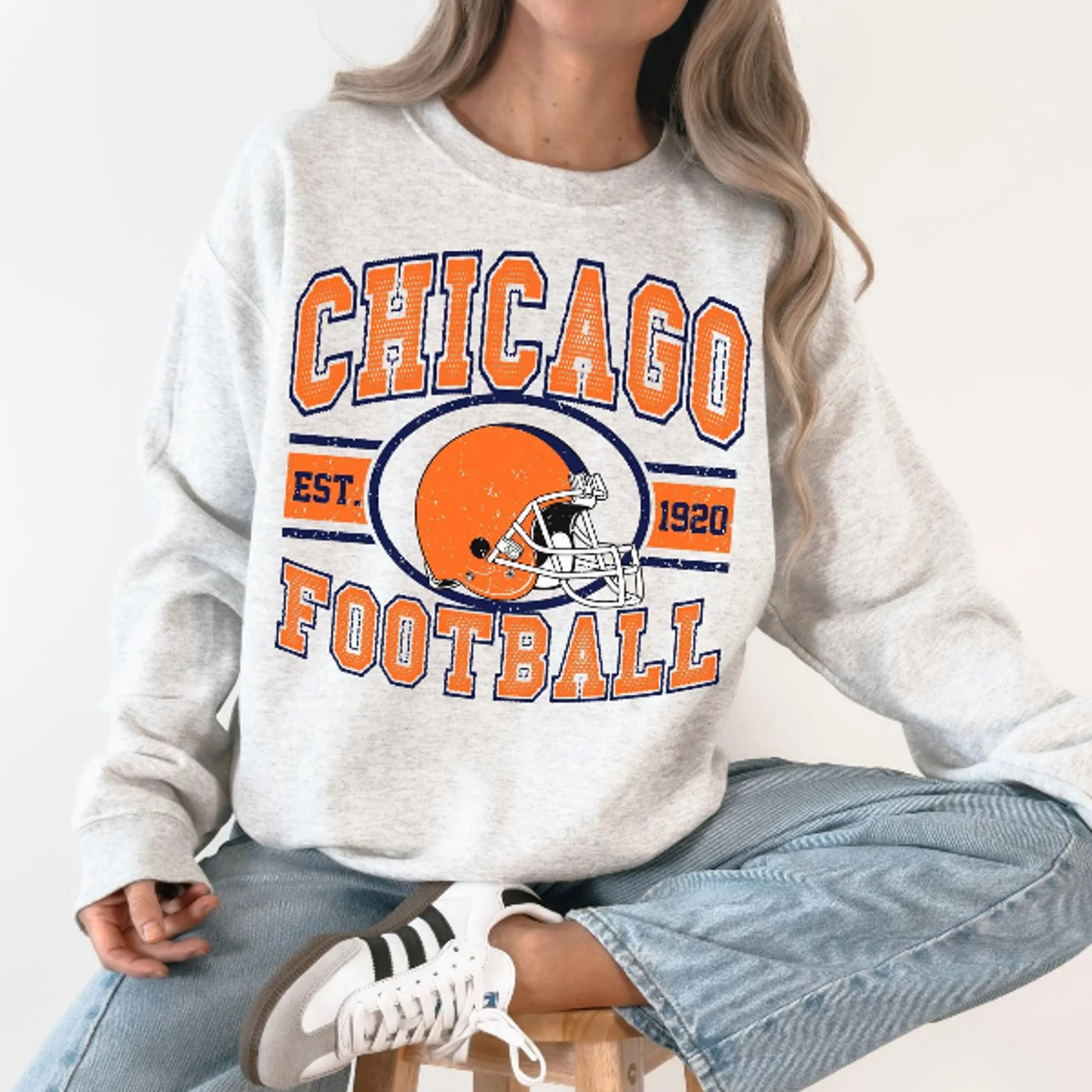 vintage chicago football 1920s sweatshirt, retro sports shirt