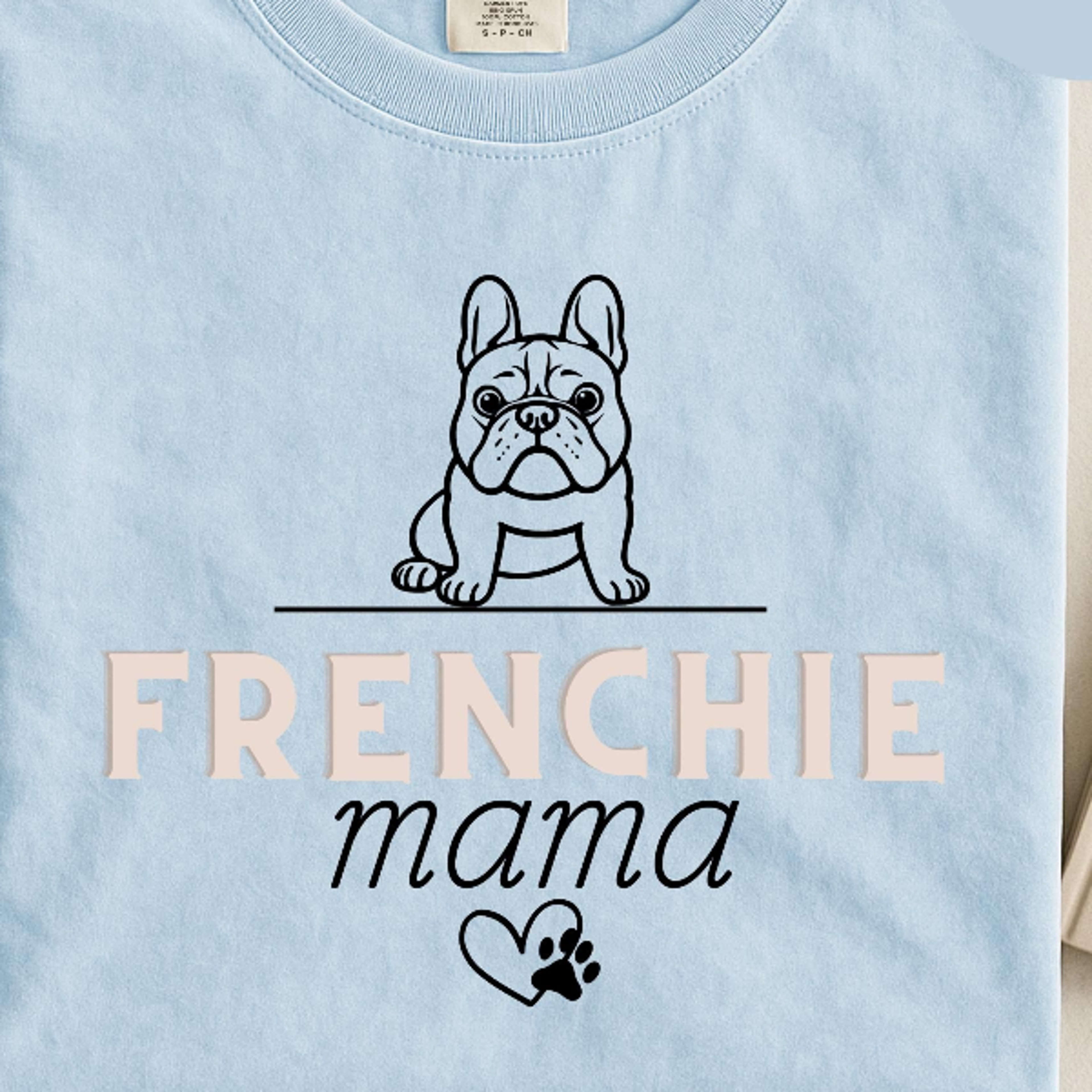 comfort colors frenchie mama shirt, french bulldog tshirt, dog lover tee, dog mom gift