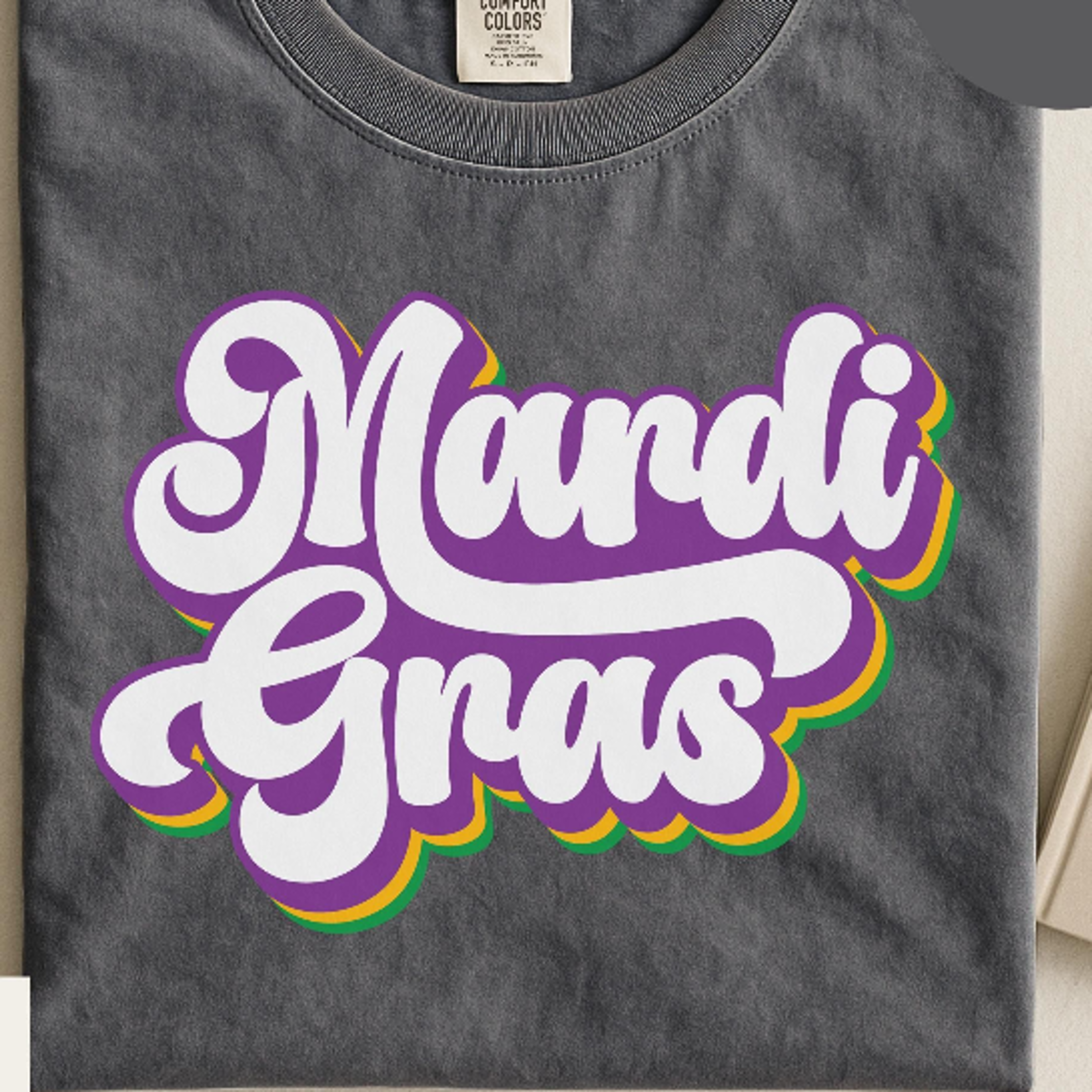 comfort colors retro mardi gras shirt, mardi gras party outfit, vintage mardi gras shirt, new orleans carnival shirt, ma
