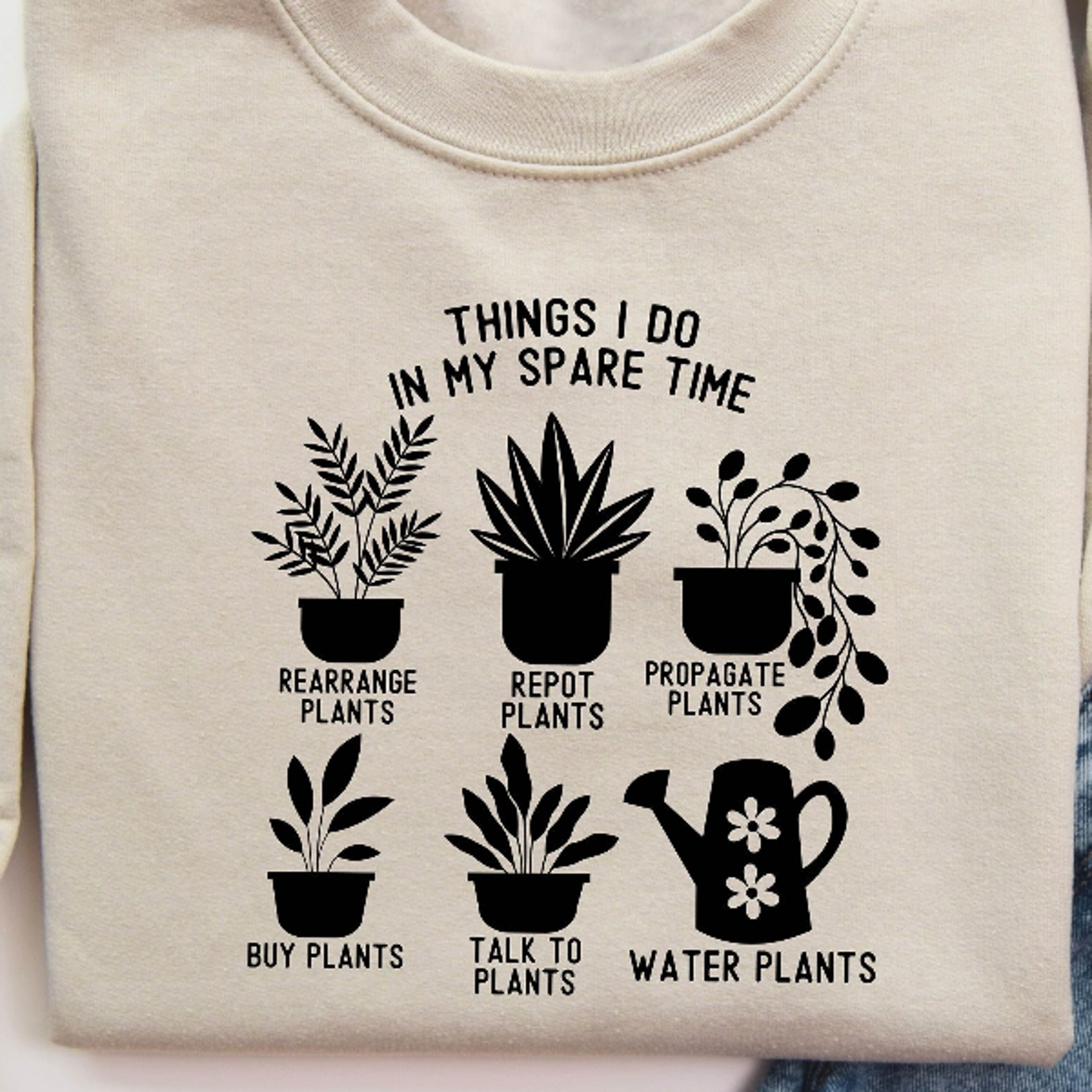 plant lover sweatshirt funny gardening graphic sweater cozy plant mom pullover gardener gift