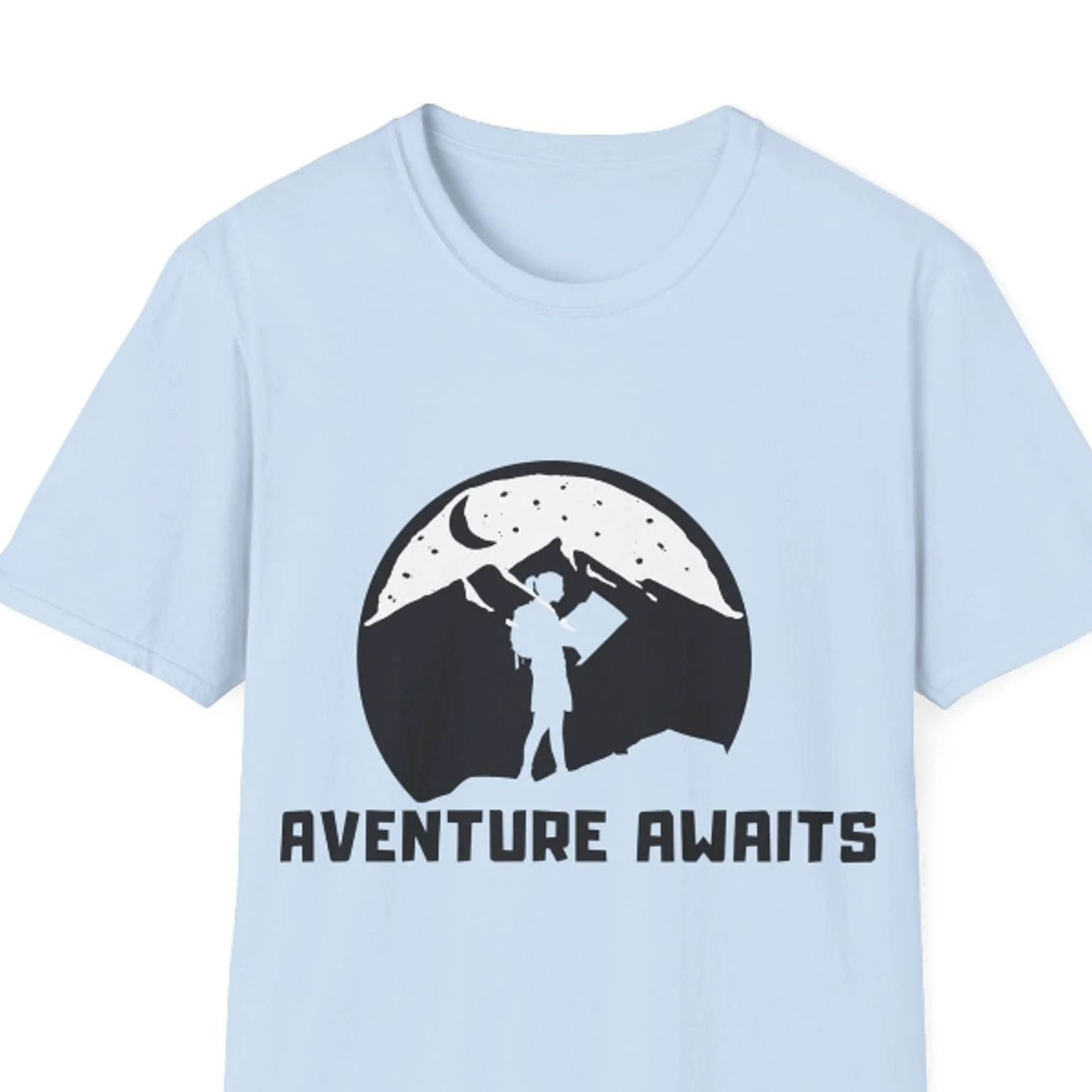 adventure awaits t-shirt l explore t-shirt l travel t-shirt unisex softstyle t-shirt