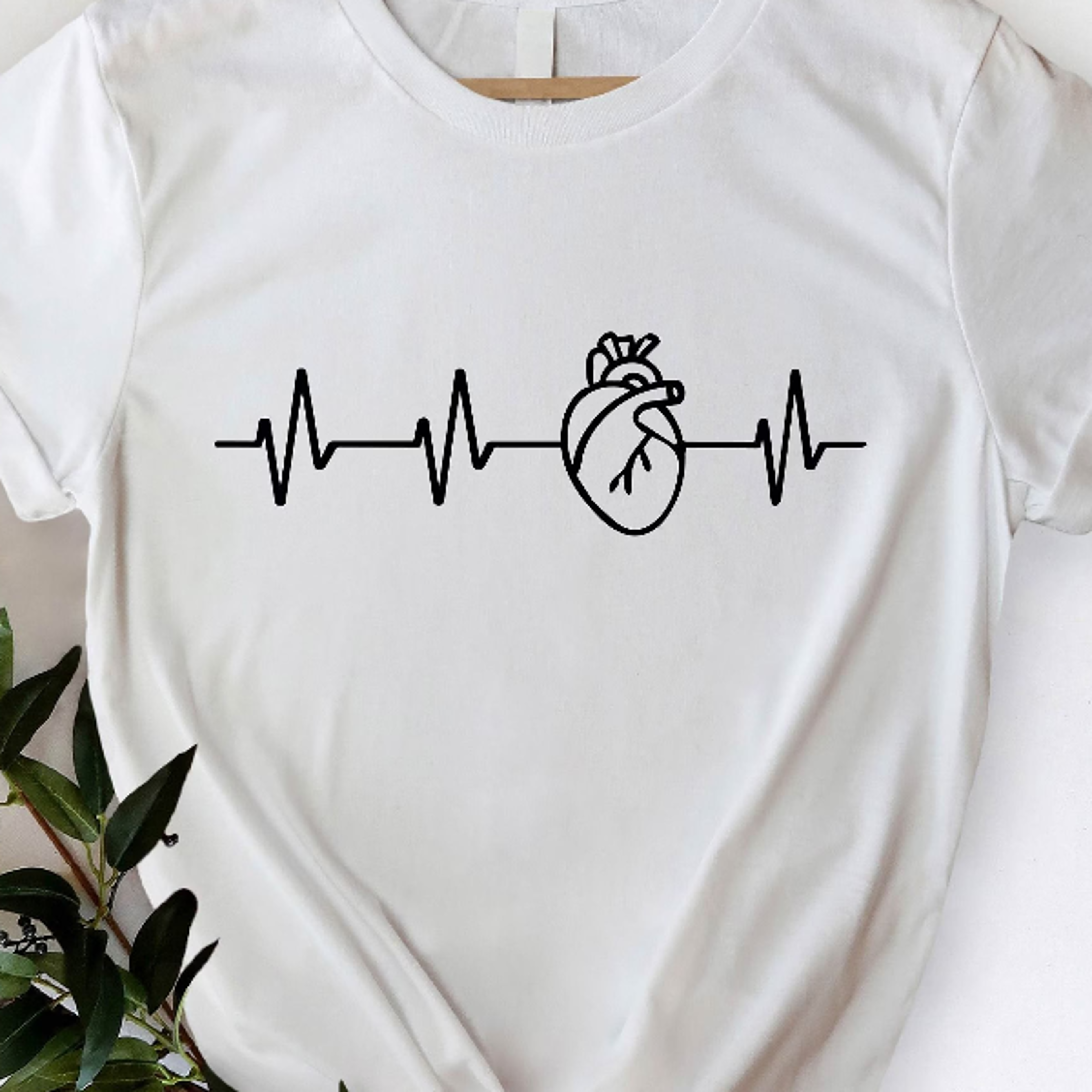 heartbeat heart shirt cardiac nurse ekg tech graphic tee paramedic gift medical healthcare t-shirt