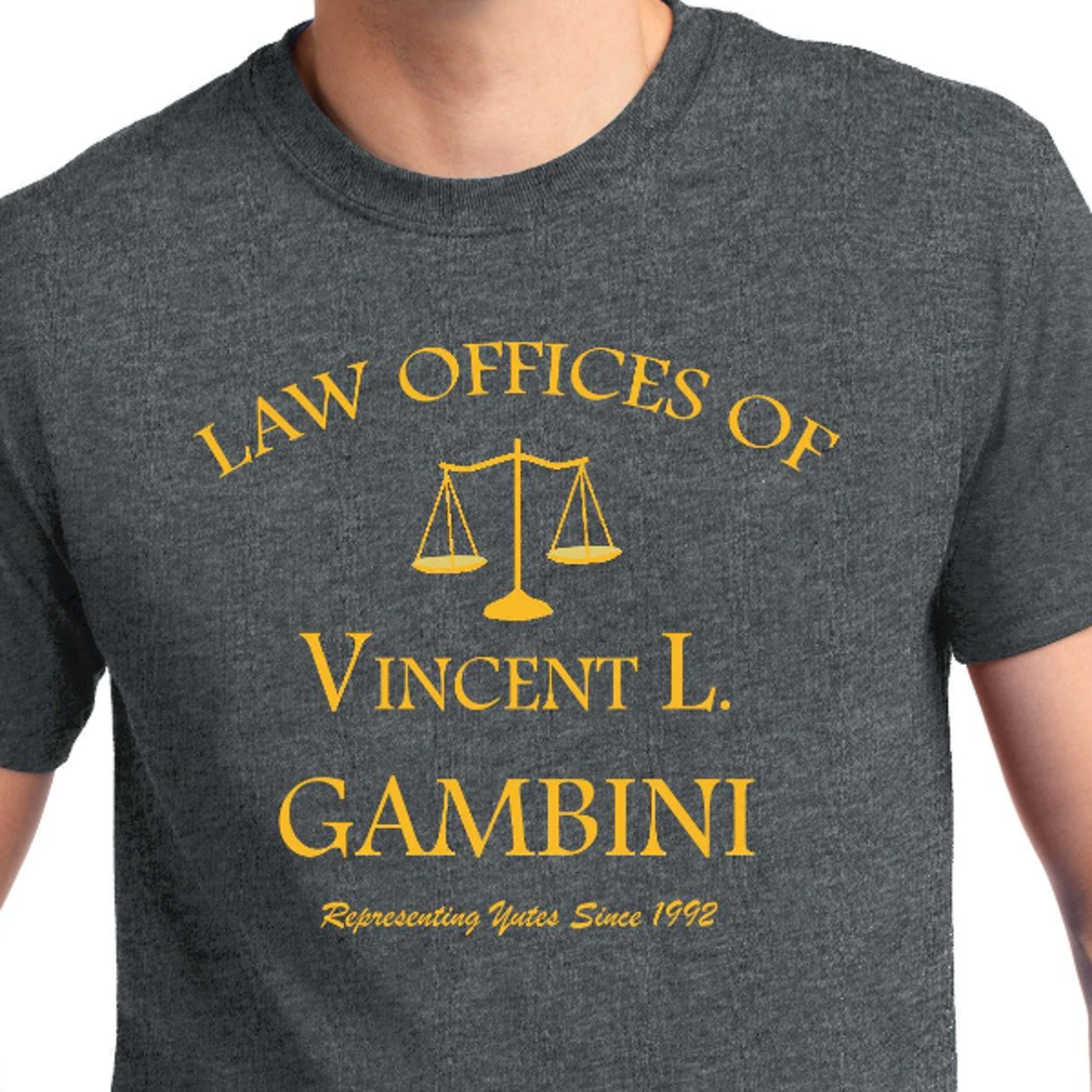 big and tall cousin vinny gambini law office t-shirt