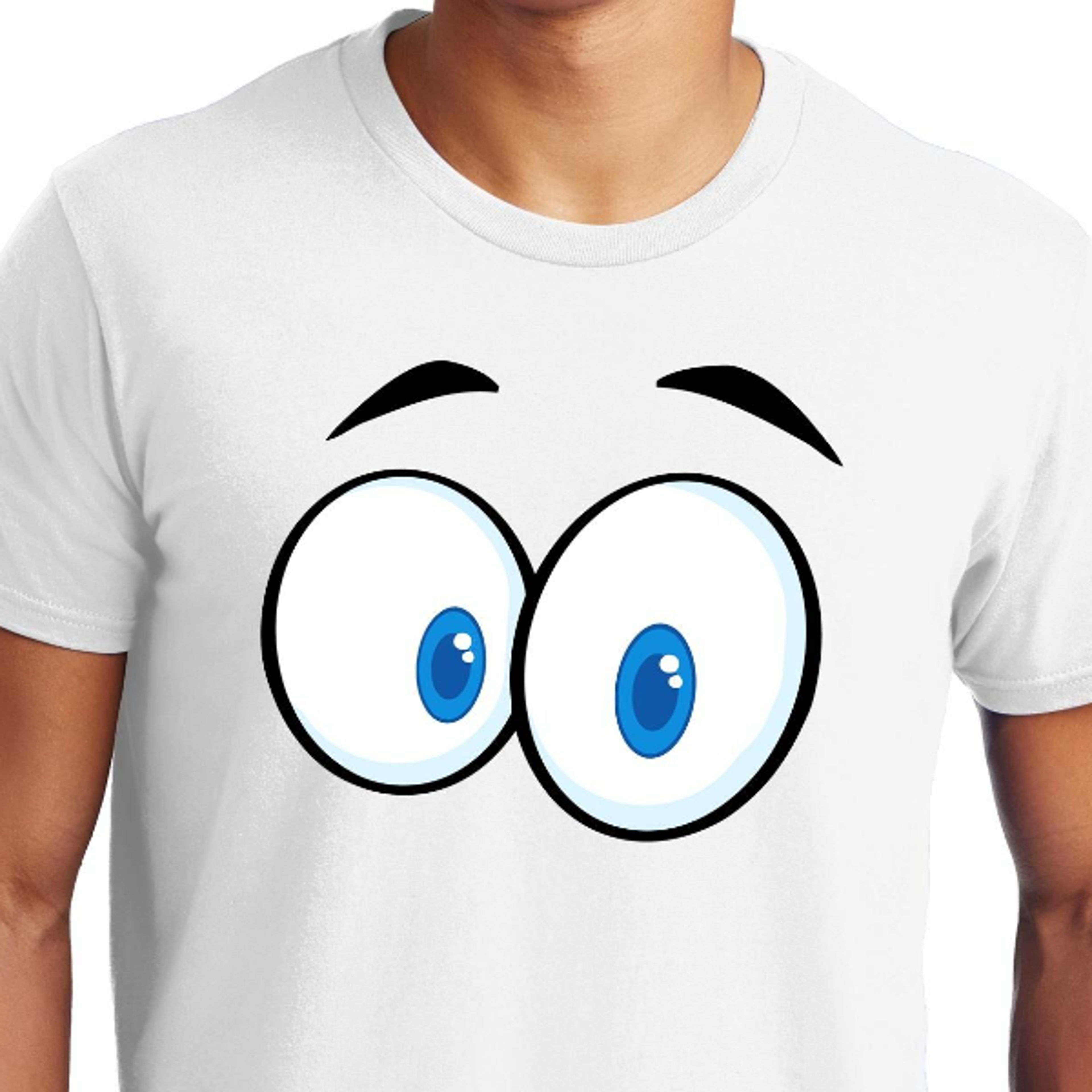 big guys rule big and tall king size funny cartoon eyes t-shirt