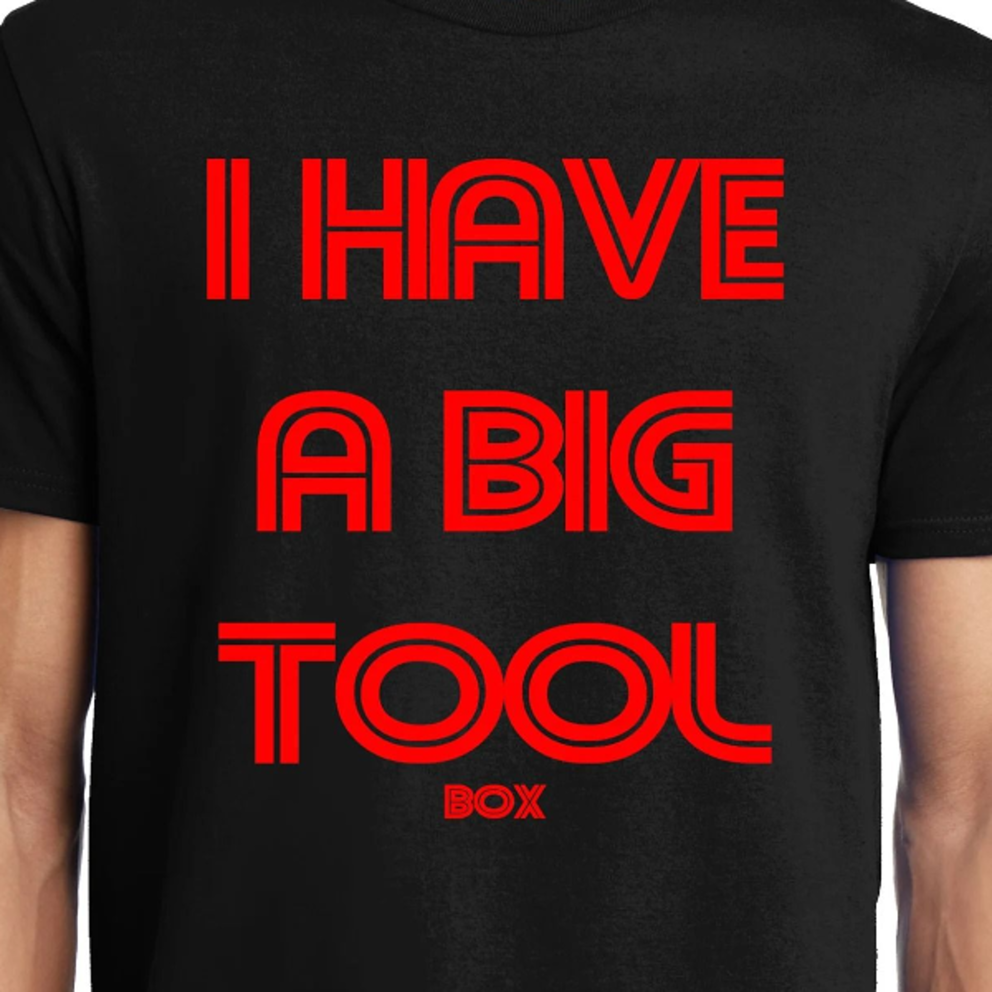 big guys rule funny big and tall king size i have a big tool box t-shirt