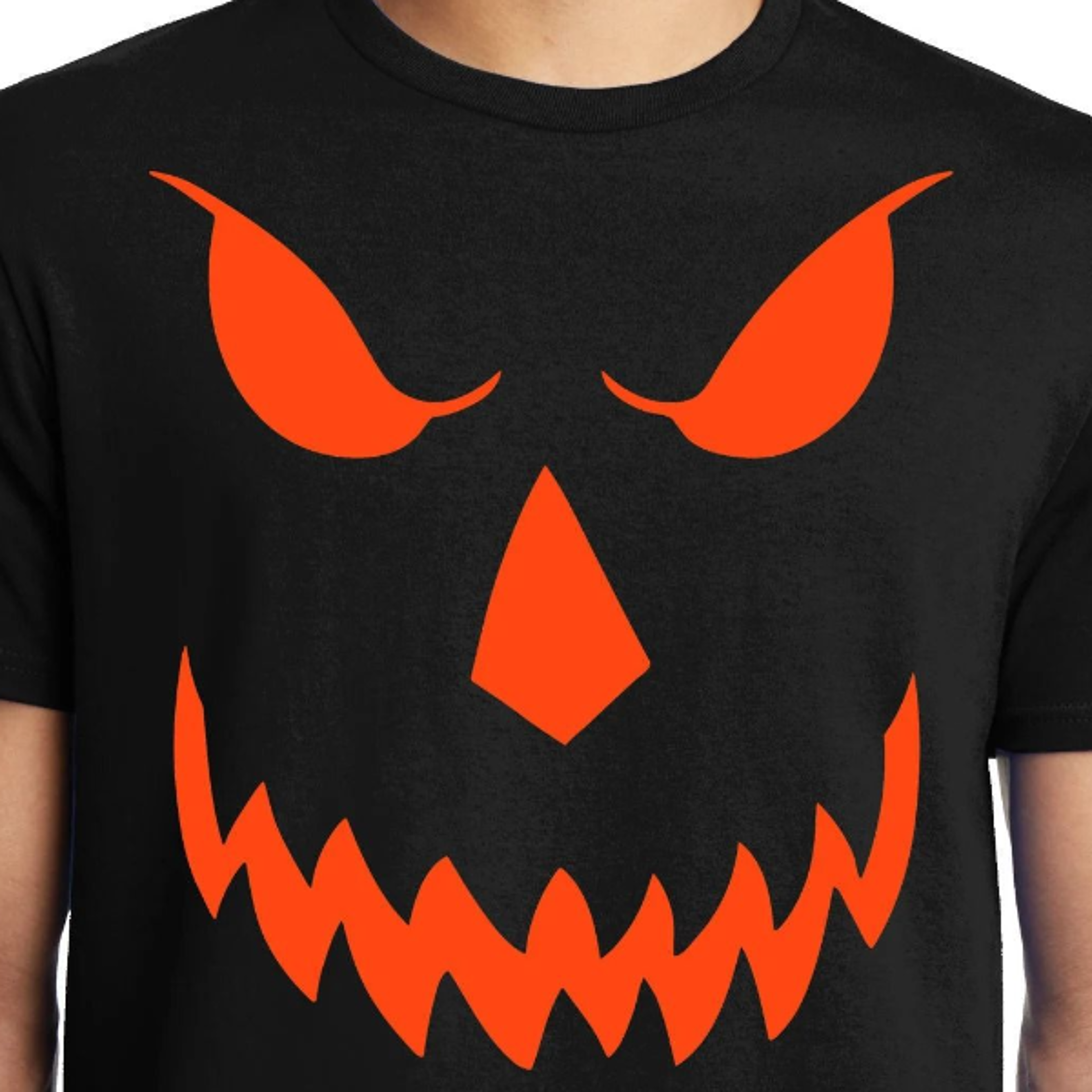 big guys rule big and tall king size halloween costume evil scary pumpkin t-shirt
