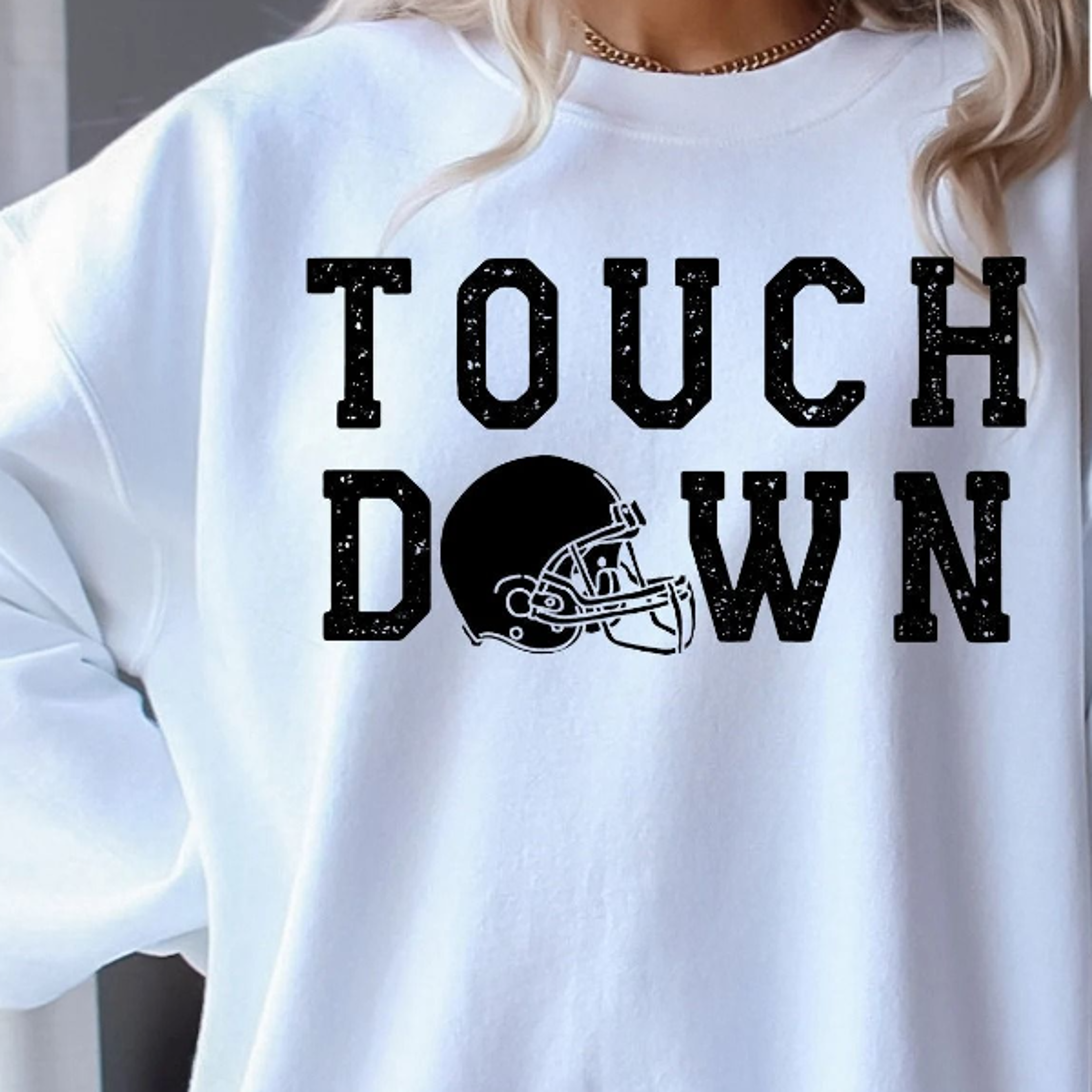 touch down, game day sweatshirt, football sweatshirt, graphic tees, for women, sports mom, day gift, family football shi