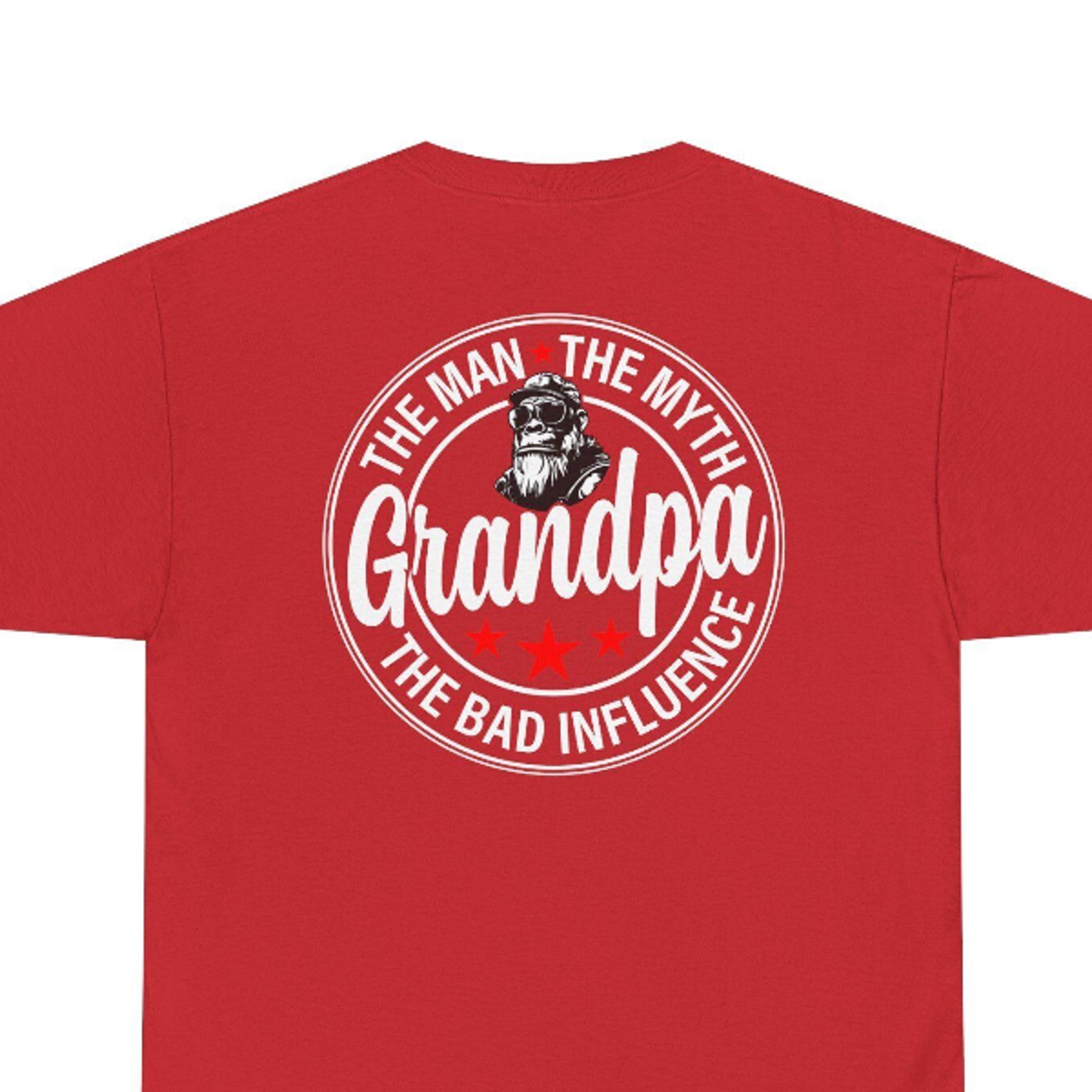 grandpa shirt, the man the myth grandpa t shirt, funny grandpa gift, grandpa the bad influence tshirt, fuuny grandpa gif