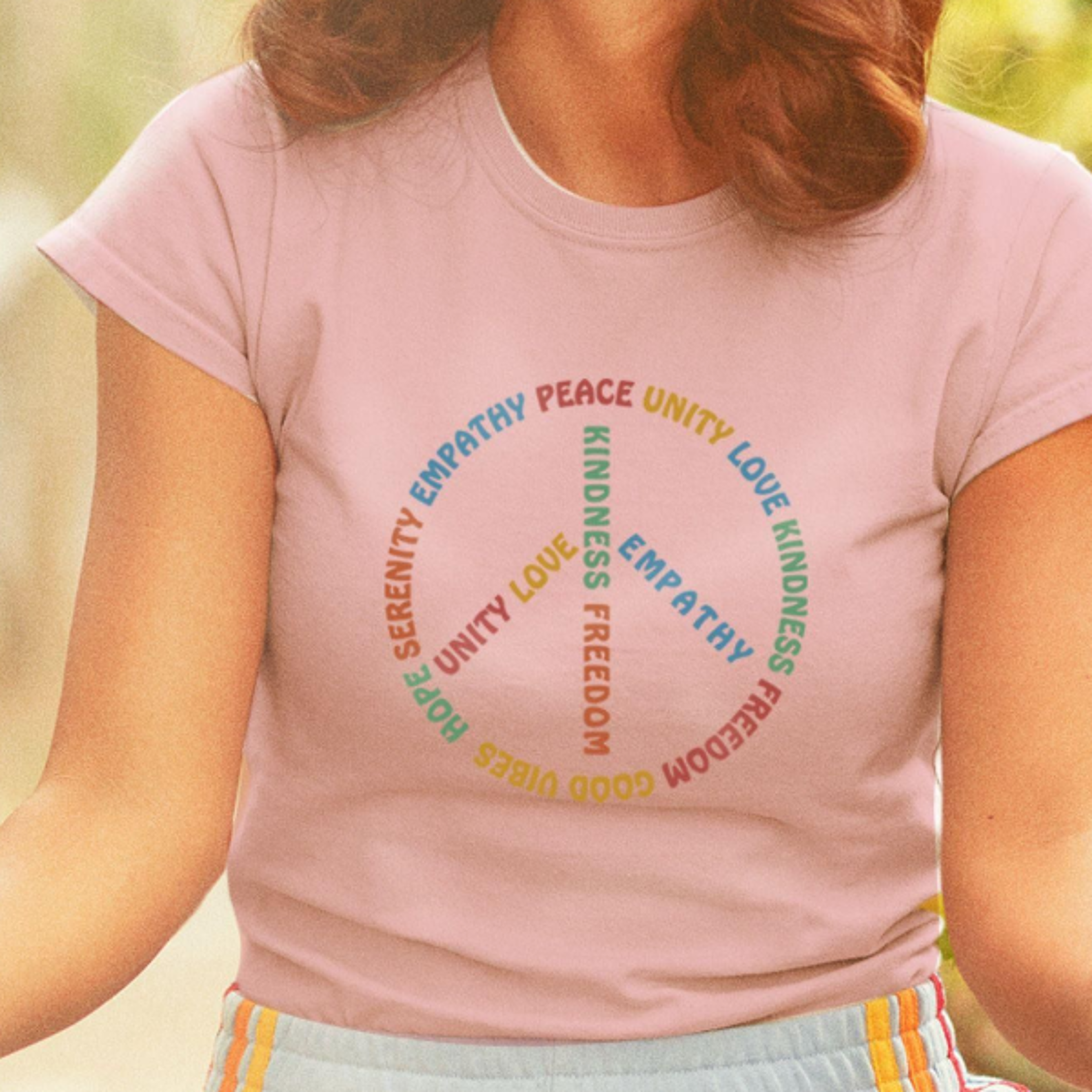 peace love shirt, inspirational peace sign tee, 70s party shirt, 70s clothing, 70s fashion, groovy shirt, graphic tee vi