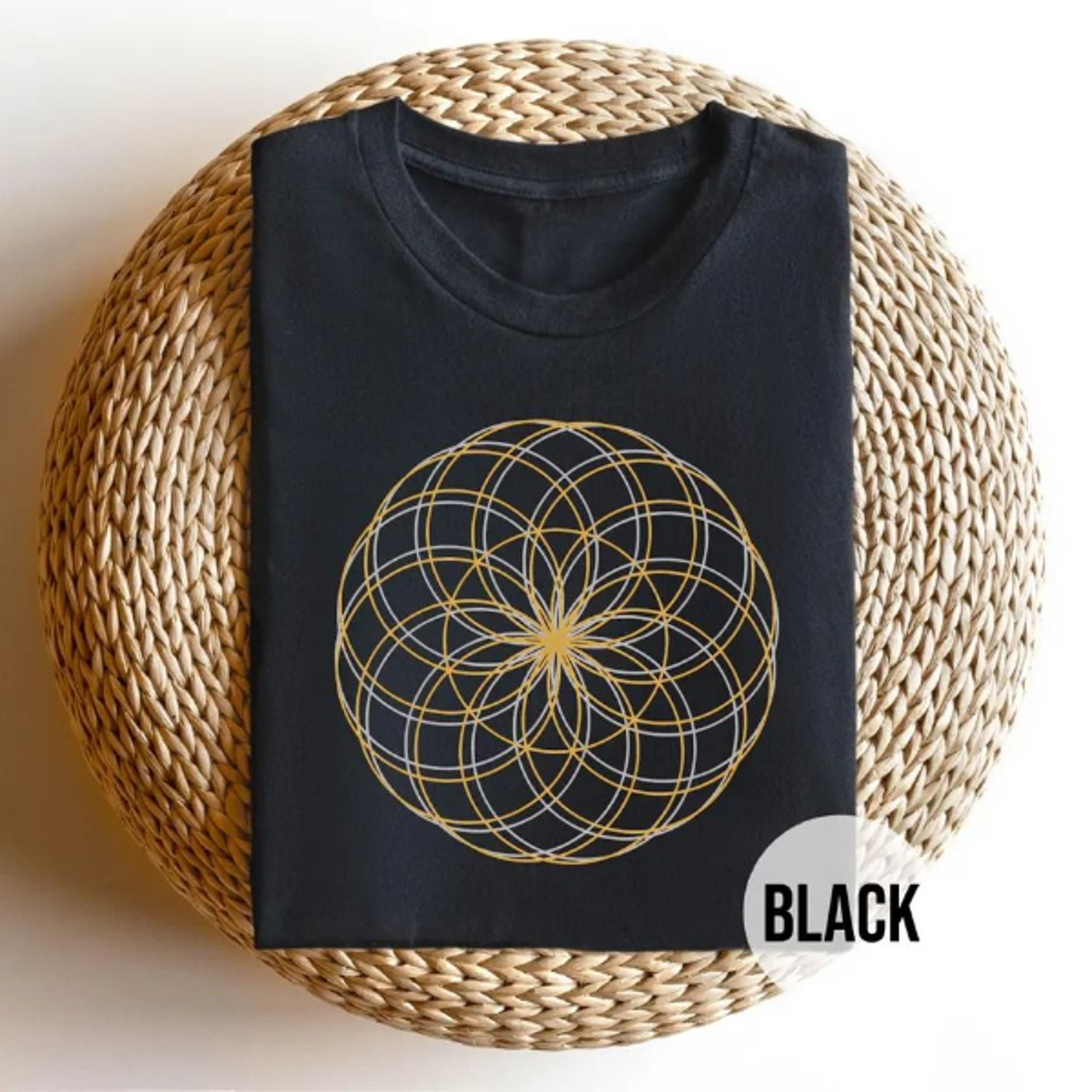 lotus mandala t-shirt sacred geometry yoga graphic tee spiritual meditation boho mindfulness gift
