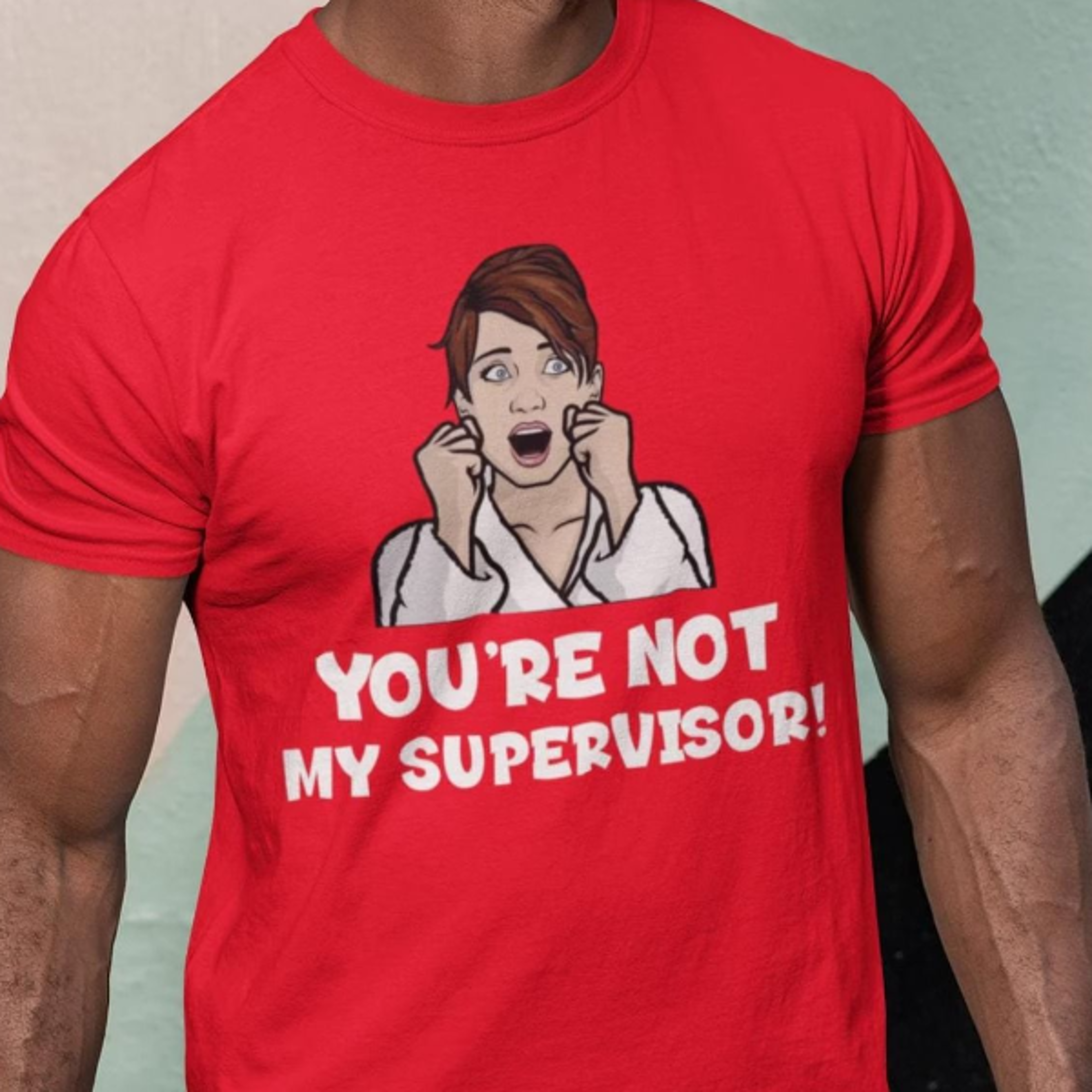 cheryl tunt 'you're not my supervisor' organic cotton t-shirt